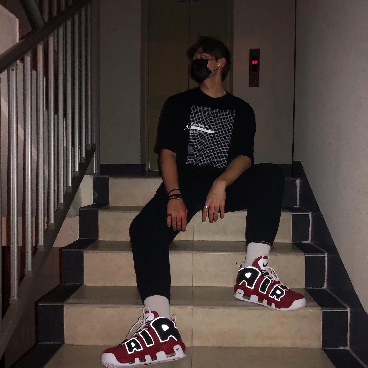 Nike Air More Uptempo 96 Bulls 2021 착용 스타일 - 3