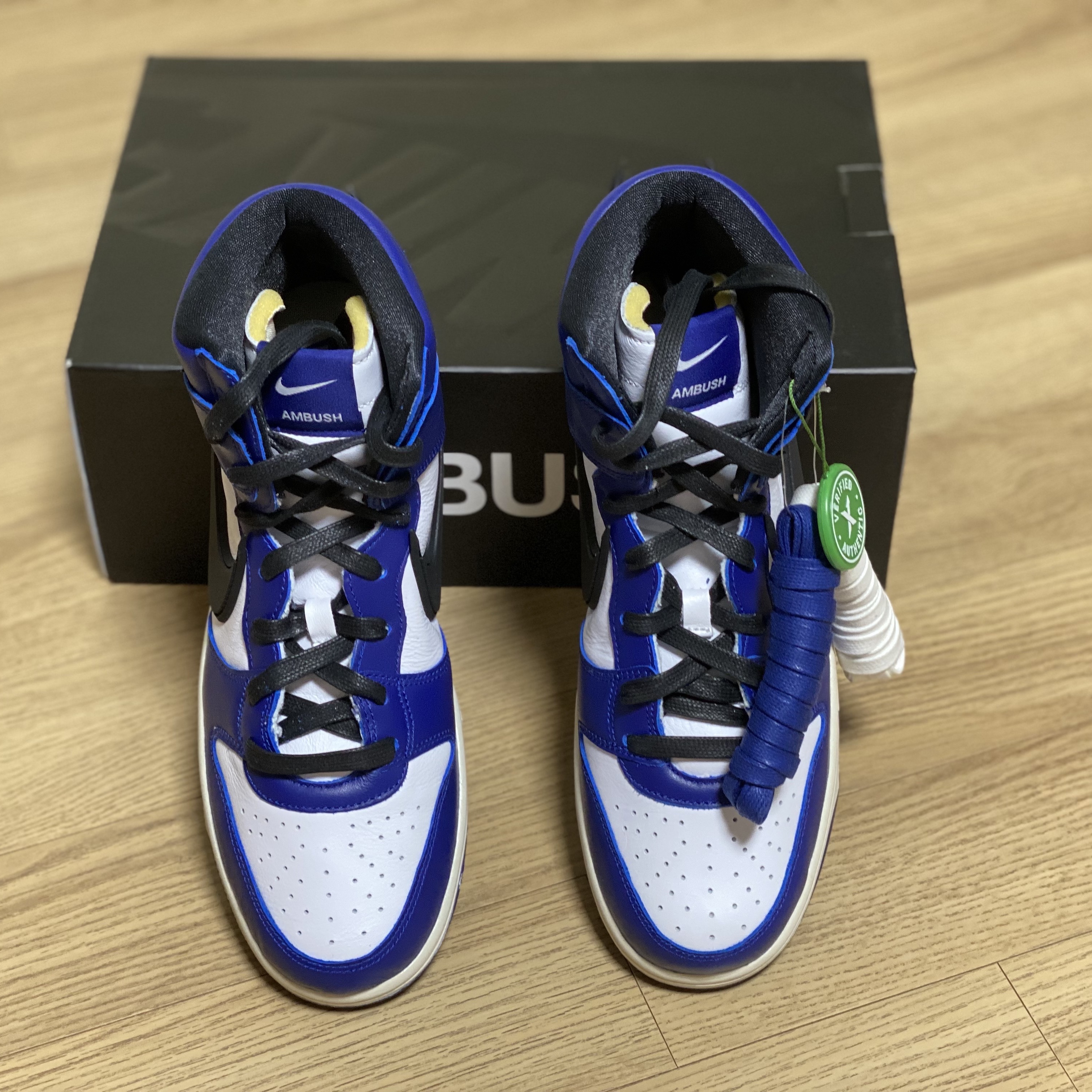 Nike x Ambush Dunk High Deep Royal Blue 착용 스타일 - 4