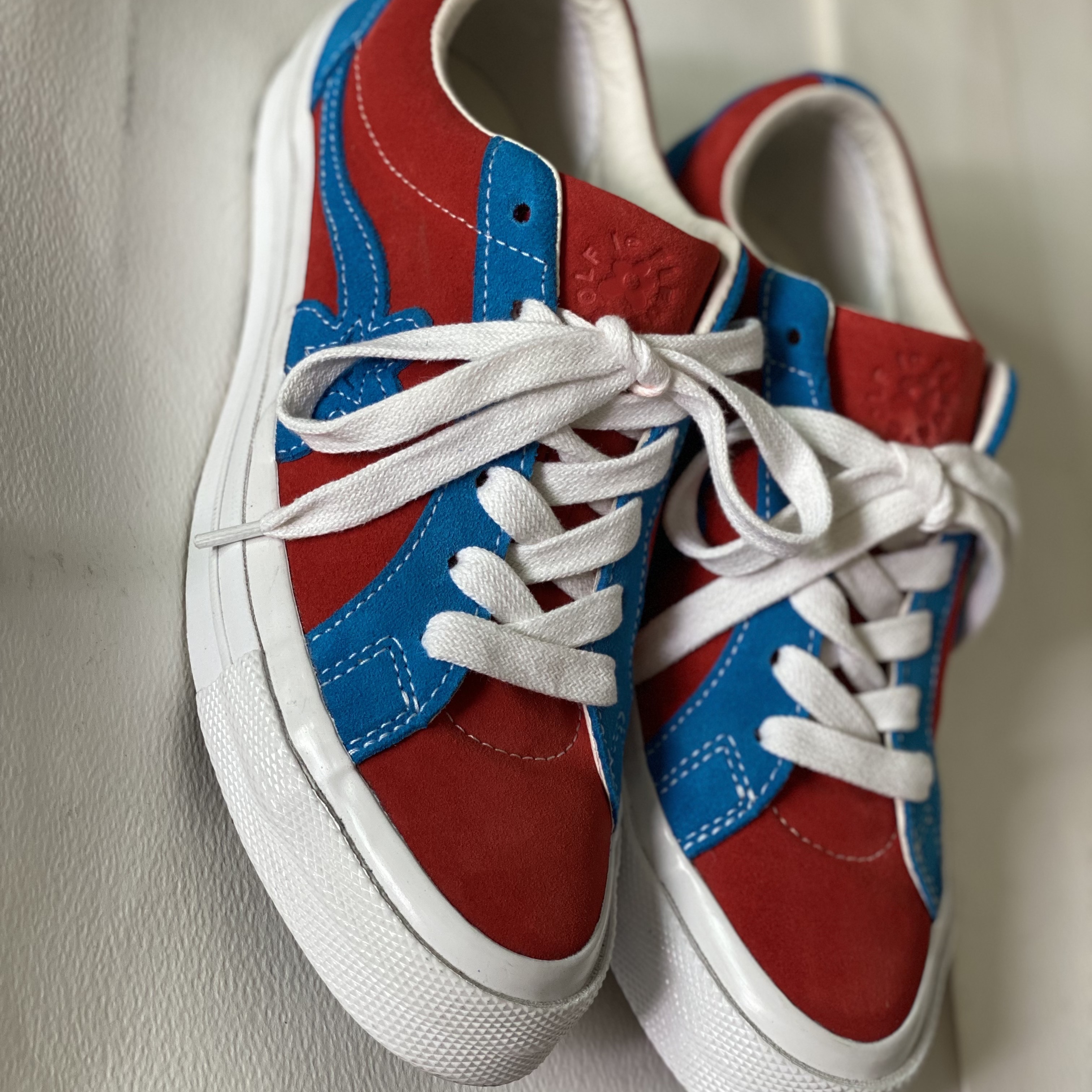 Converse x Golf le Fleur One Star Ox Red Blue 착용 스타일 - 4