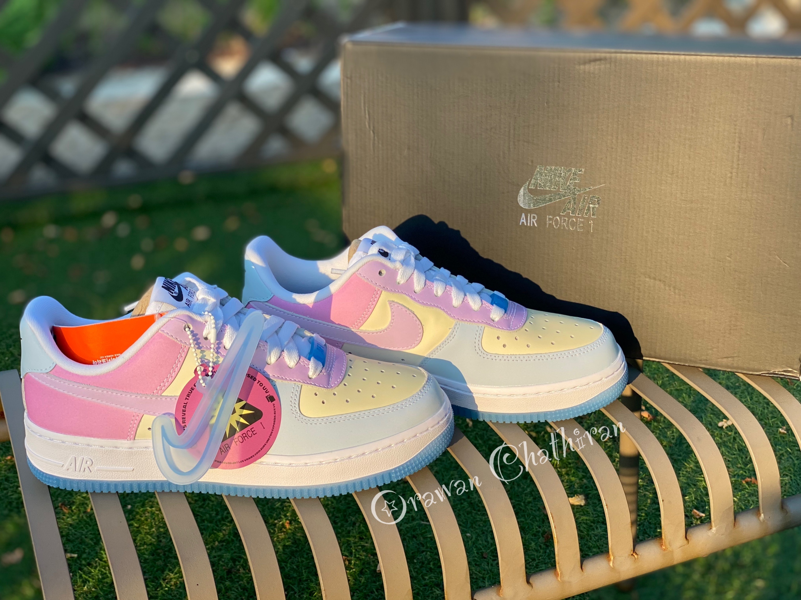 (W) Nike Air Force 1 '07 LX Photochromic 착용 스타일