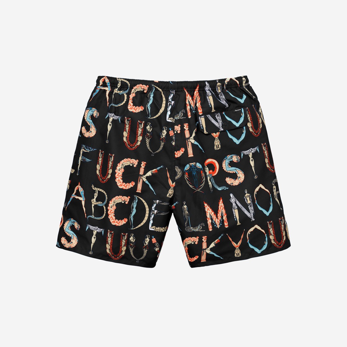 Supreme Alphabet Water Shorts Black - 18SS 상세 이미지 2