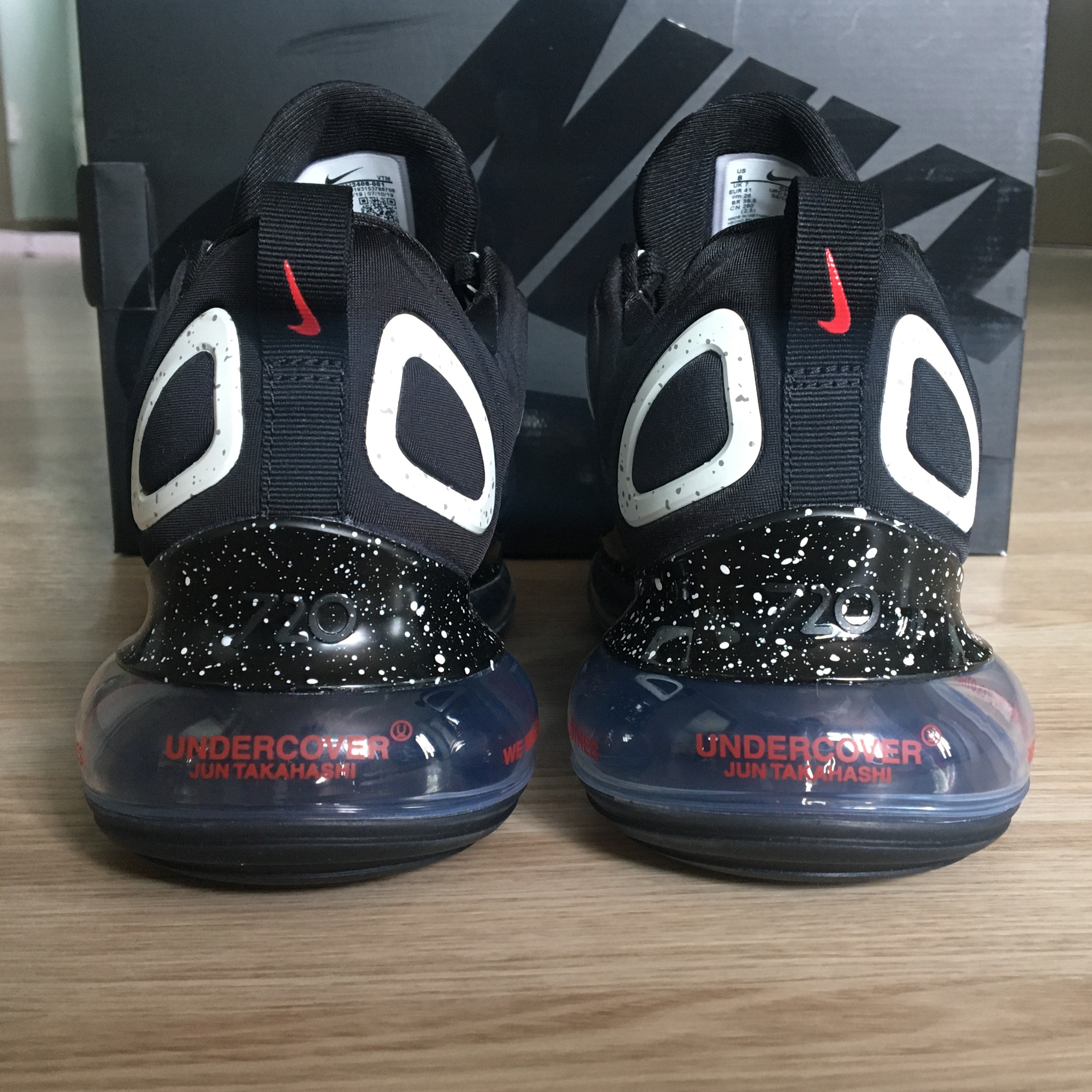 Nike x Undercover Air Max 720 Black 착용 스타일 - 4