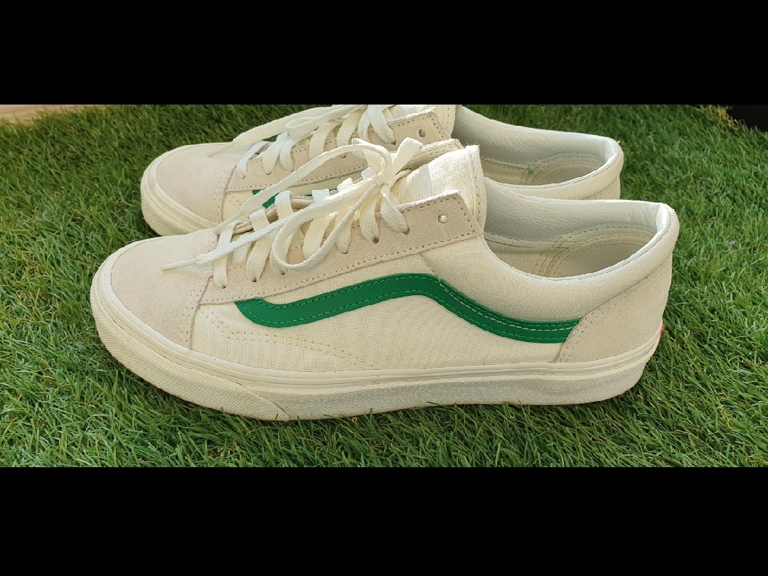 Vans Style 36 Marshmallow Jolly Green 착용 스타일