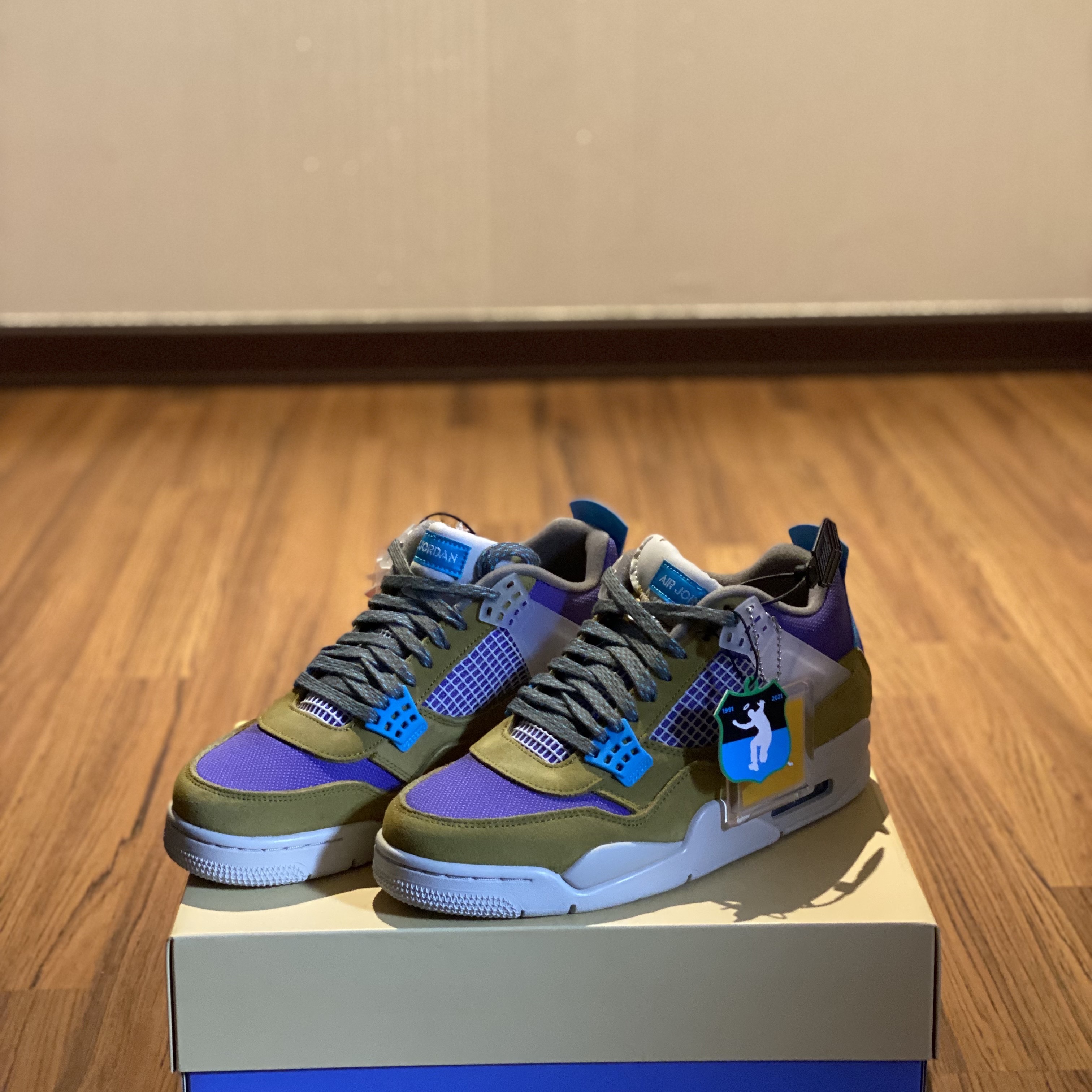 Jordan 4 x Union Retro SP Desert Moss 착용 스타일 - 2