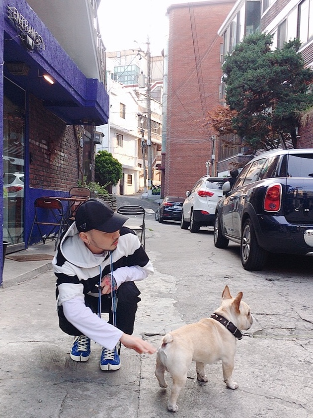 (W) Maison Margiela Tabi High Blue 착용 스타일 - 3