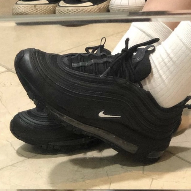 Nike Air Max 97 Black White Anthracite 착용 스타일