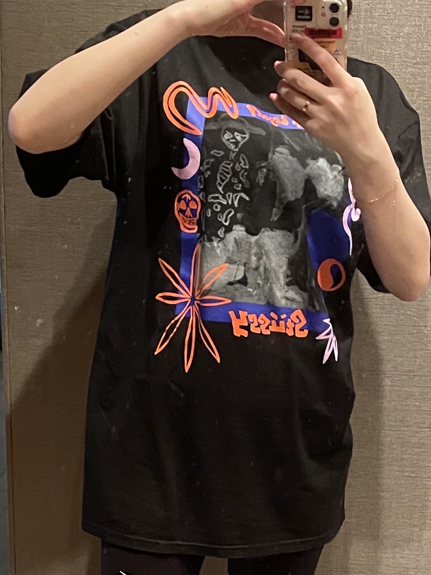 Stussy x Our Legacy Portrait Pig. Dyed T-Shirt Black, Jordan 1 Retro High OG Reverse Shattered Backboard 착용 스타일 - 2