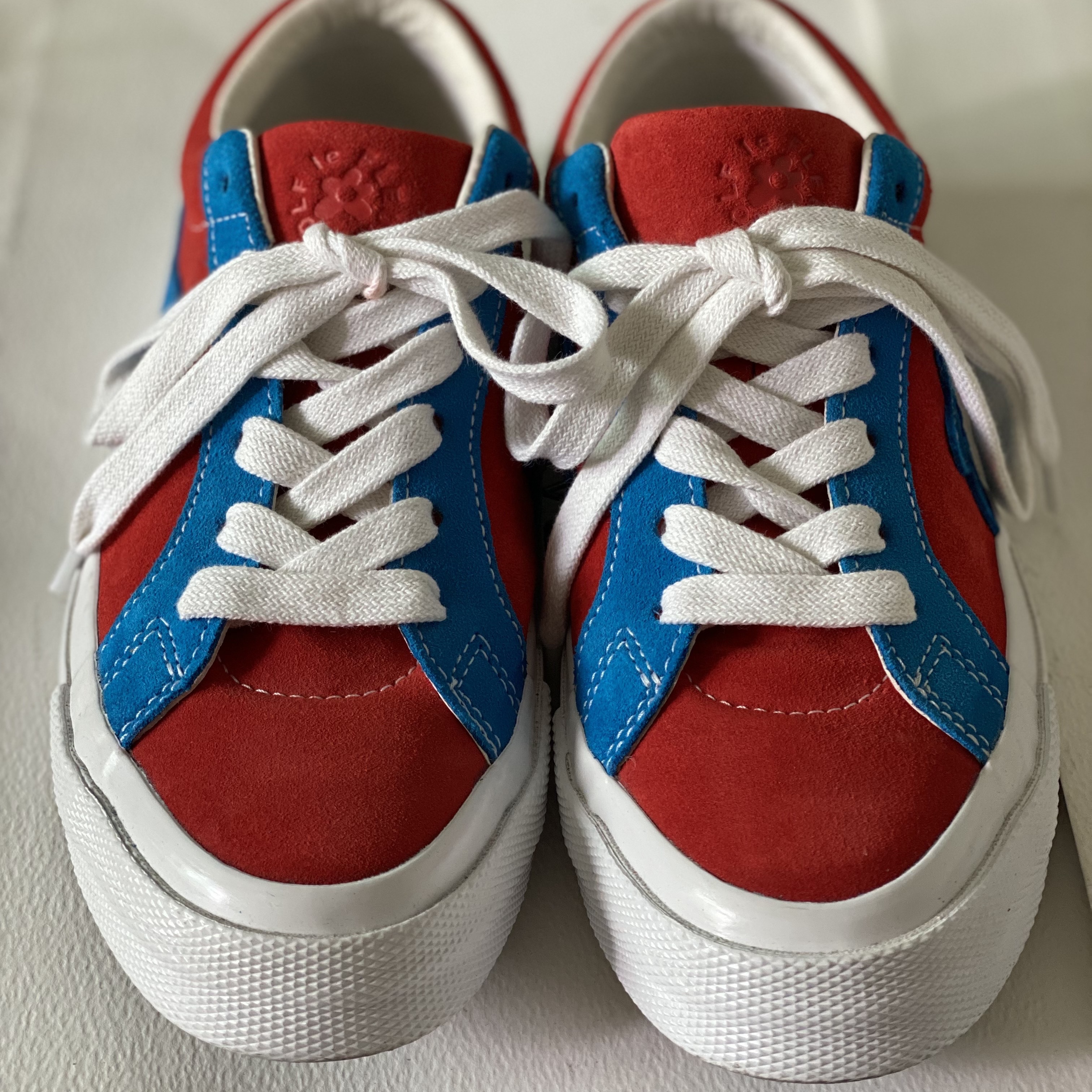 Converse x Golf le Fleur One Star Ox Red Blue 착용 스타일 - 1