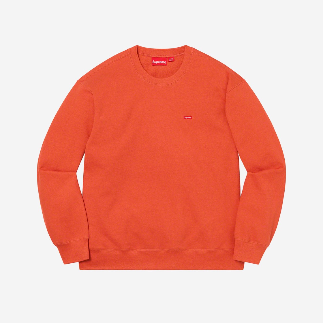 Supreme Small Box Crewneck Burnt Orange - 21SS 상세 이미지 1