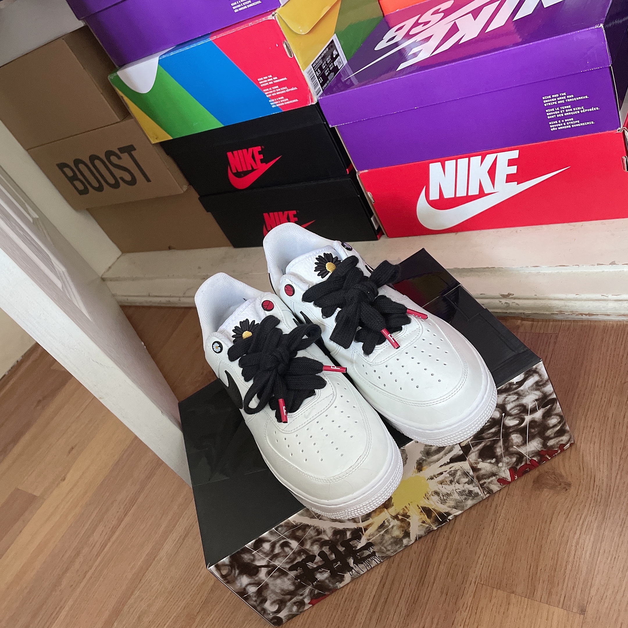 Nike x Peaceminusone Air Force 1 Low Para-Noise 2.0 착용 스타일 - 2