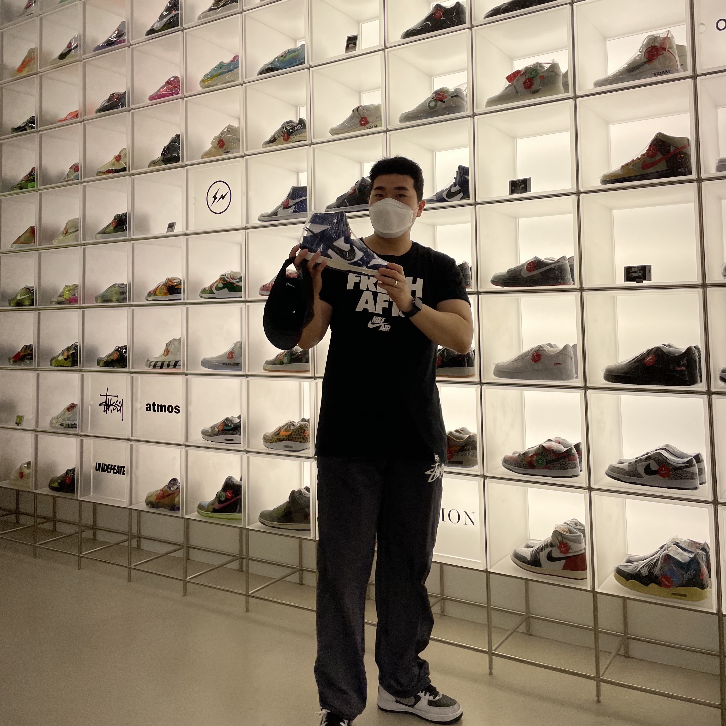 Nike x Ambush Dunk High Deep Royal Blue, Nike x Stussy Beach Pants Off Noir 착용 스타일