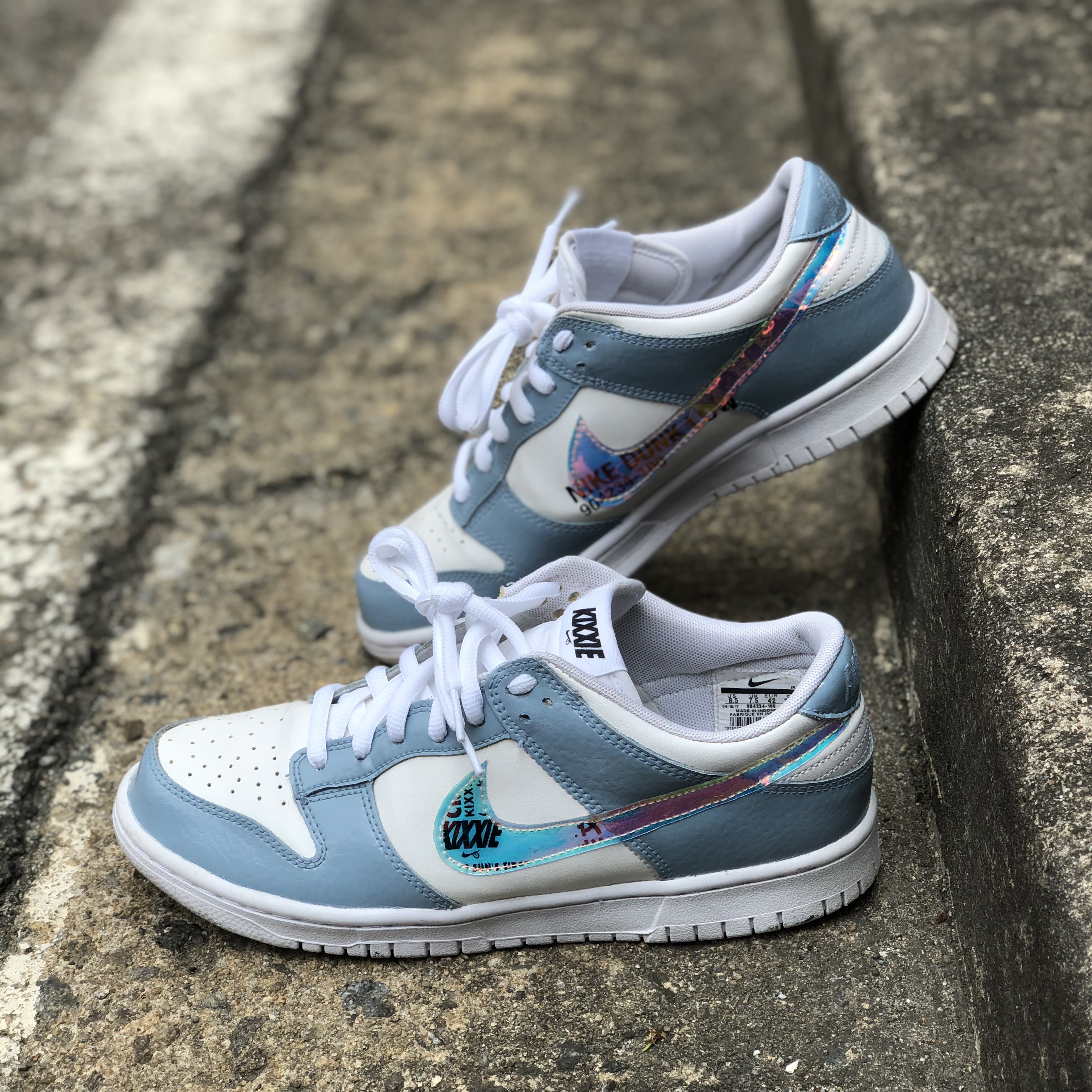 (W) Nike Dunk Low Triple White 착용 스타일 - 4