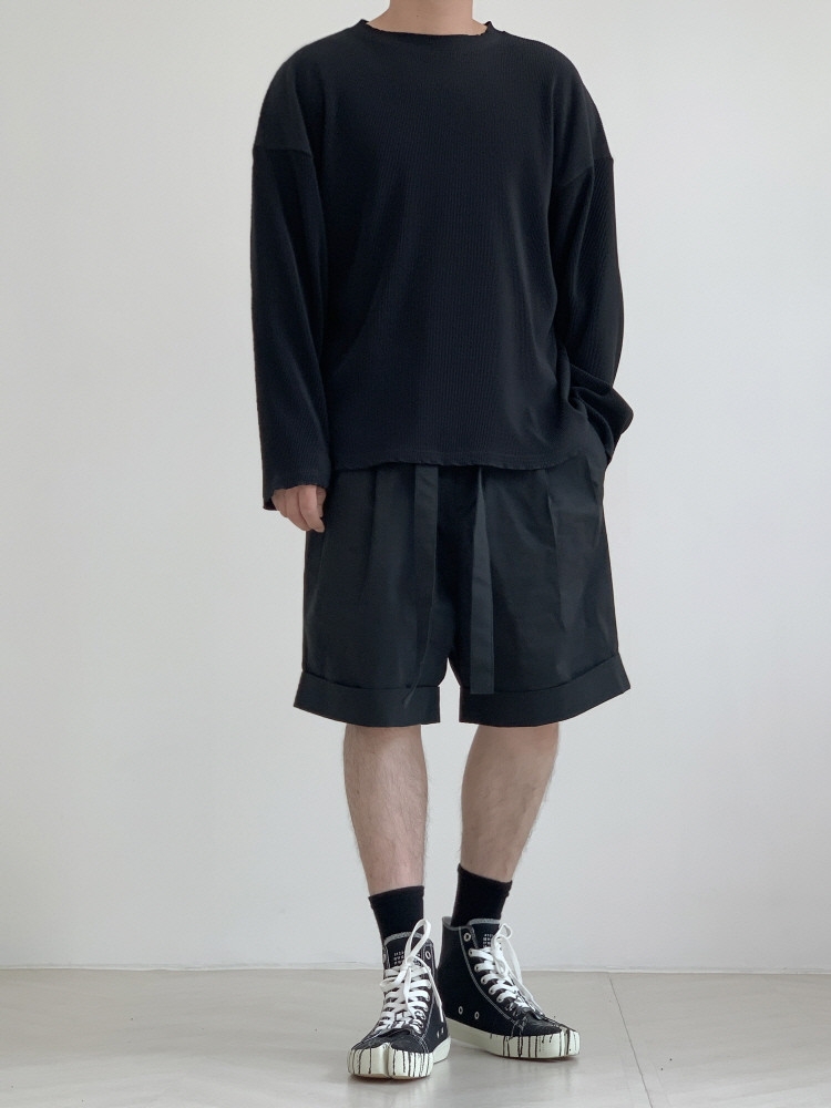 Maison Margiela Tabi High Paint Drop Sneakers Black 착용 스타일