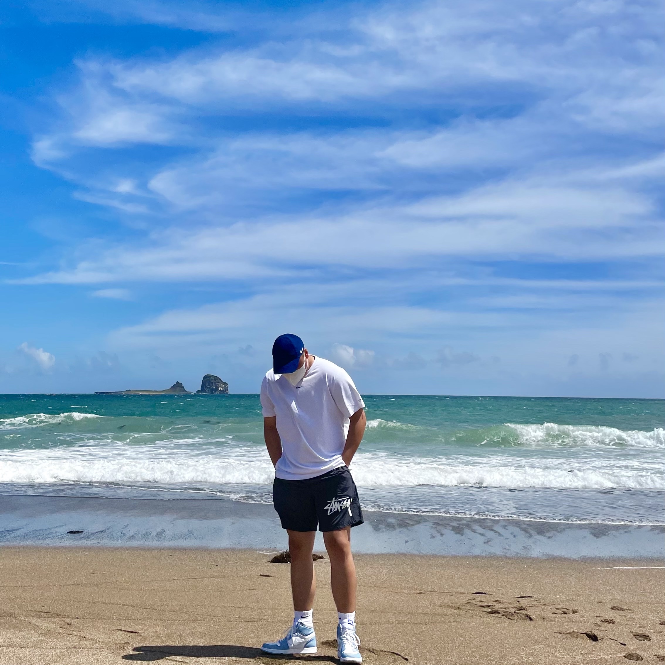 Nike x Drake Nocta Cardinal Stock Essential Cap Navy, Nike x Drake Nocta Cardinal Stock Essential T-Shirt White - US/EU 착용 스타일 - 2