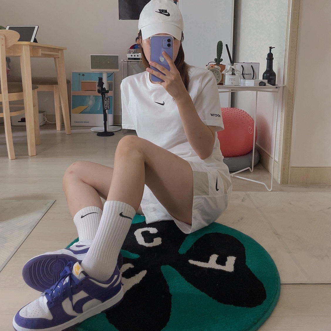 (W) Nike Dunk Low SE Flip 착용 스타일