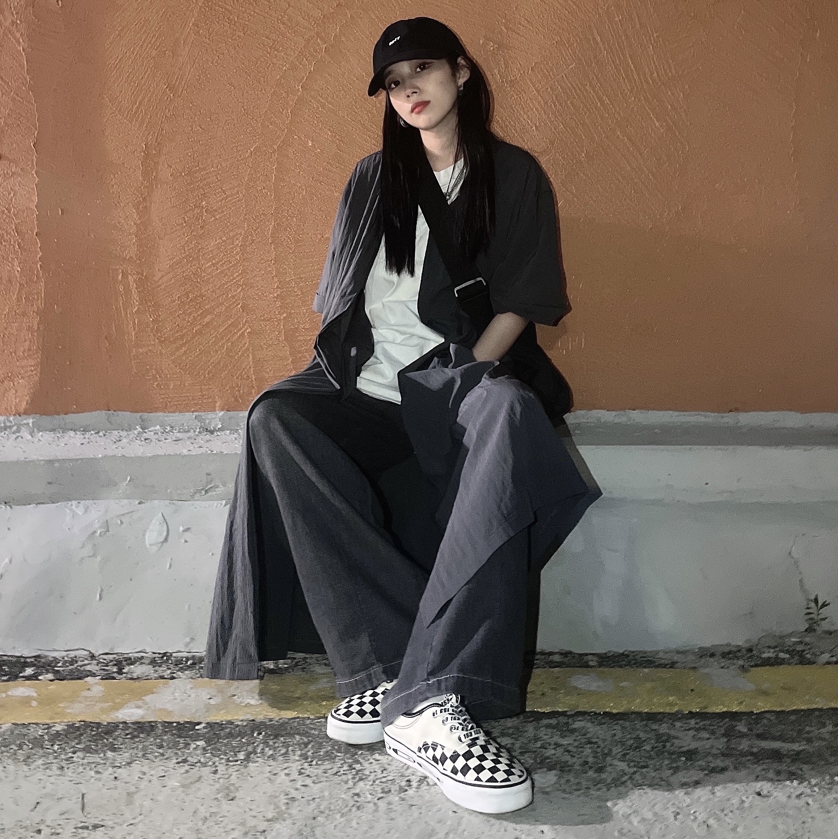 Vans x Monami Authentic HC Black 착용 스타일 - 1