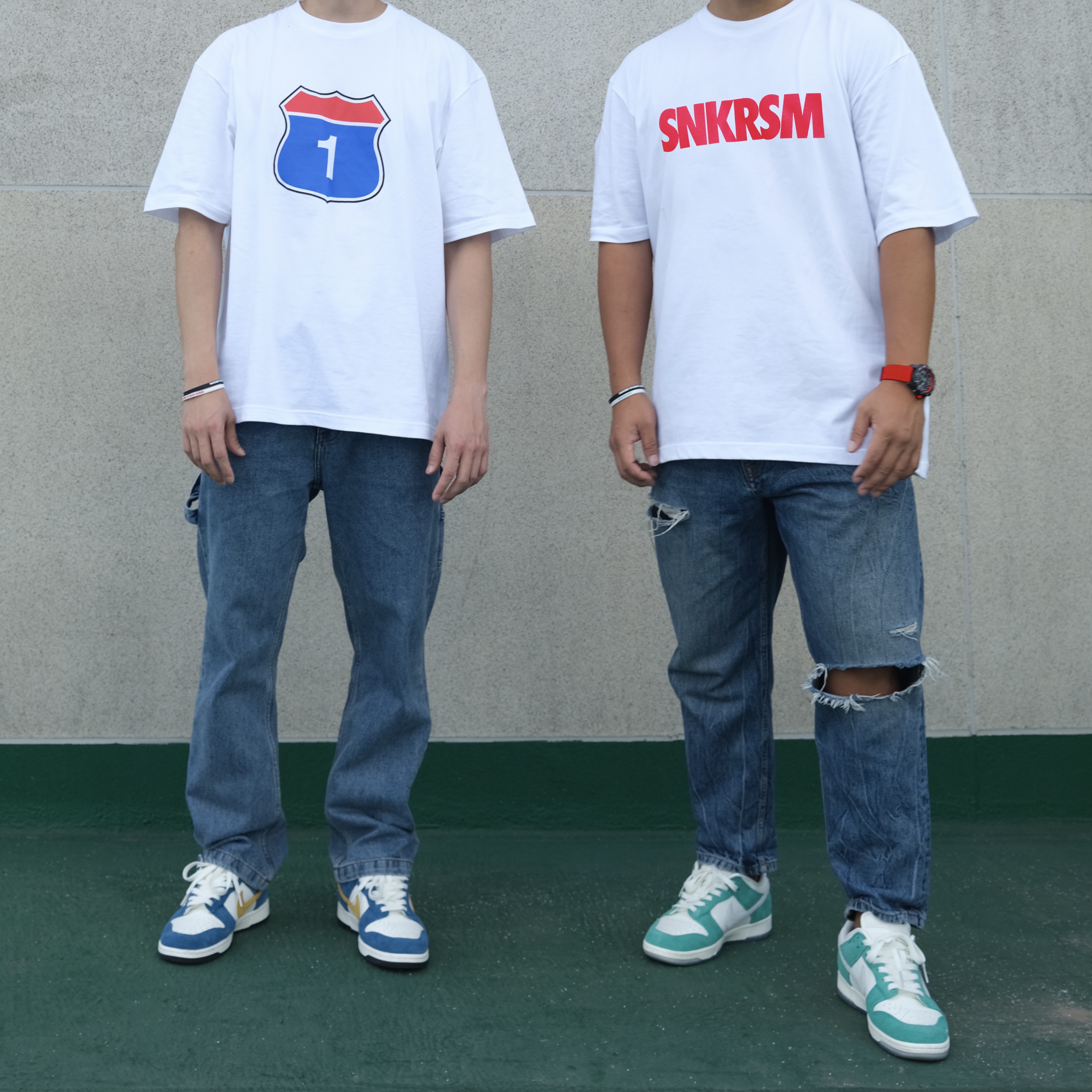 Nike x Kasina Dunk Low 80's Bus, Nike x Kasina Dunk Low Road Sign - Kasina Exclusive 착용 스타일 - 1