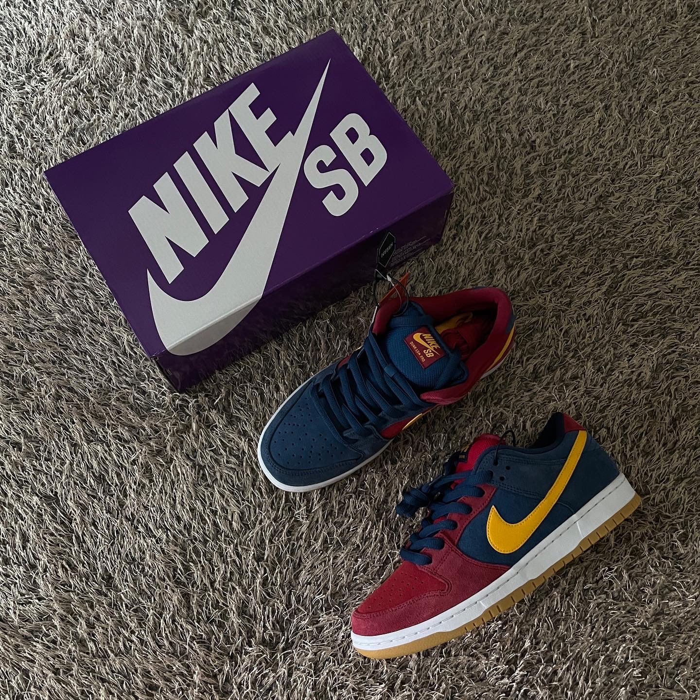 Nike SB Dunk Low Pro Premium Barcelona 착용 스타일 - 1