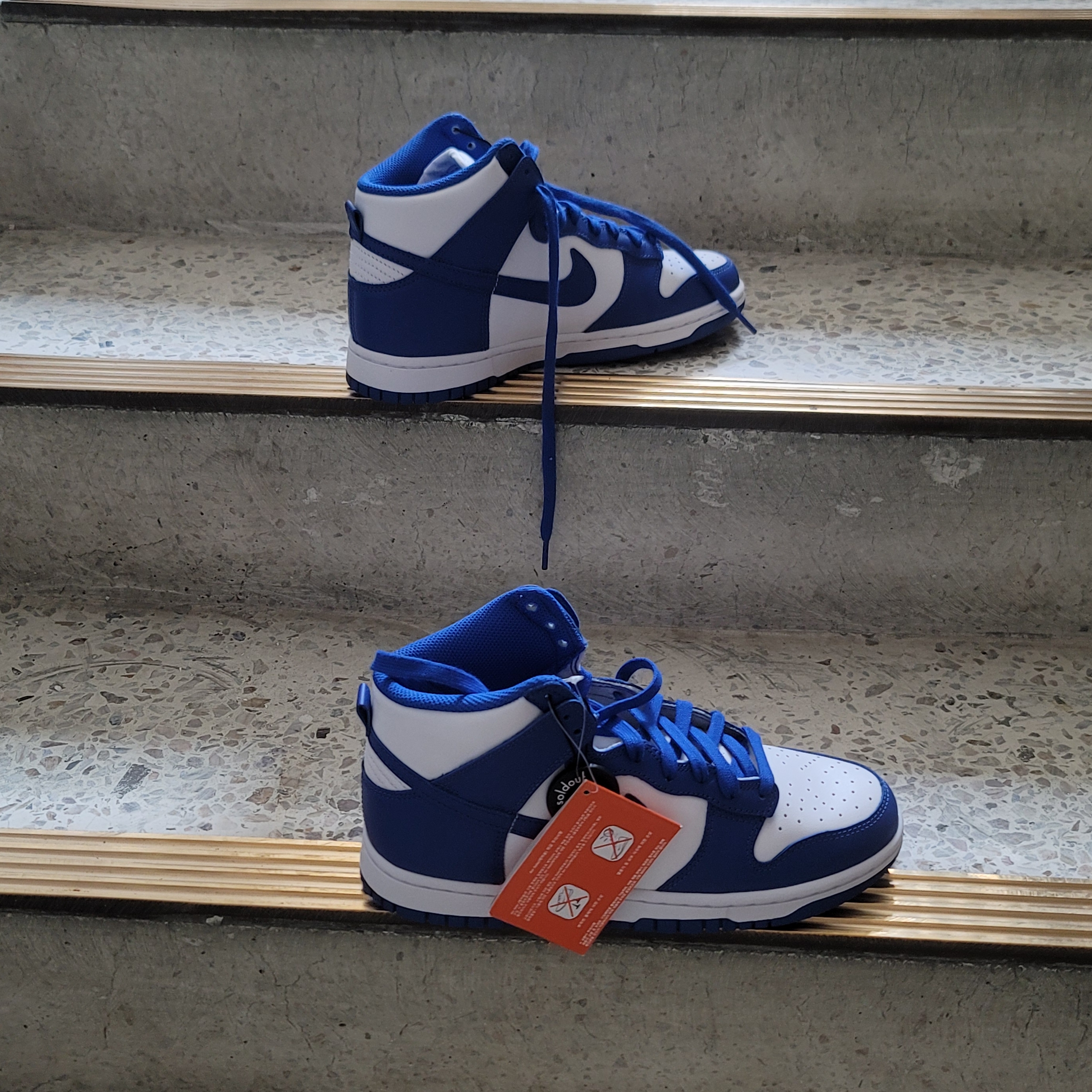 Nike Dunk High Retro Game Royal 착용 스타일 - 1