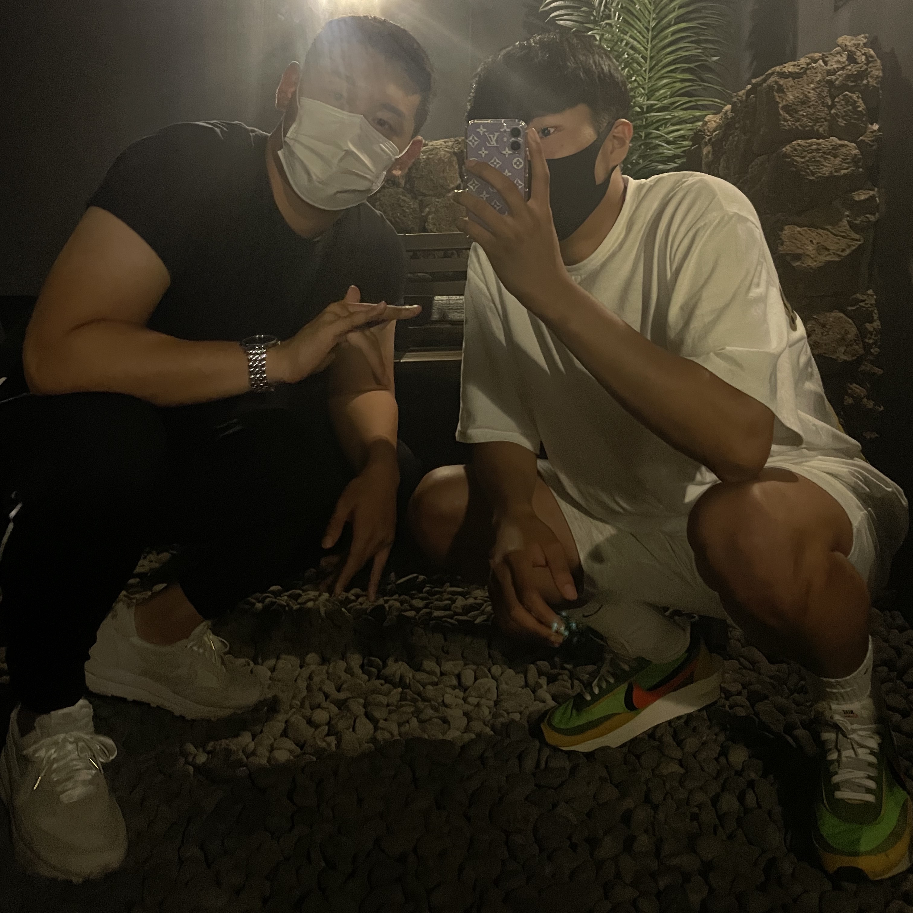 Nike x Sacai LDWaffle Green Multi, Nike x Sacai LDWaffle White Nylon 착용 스타일 - 2