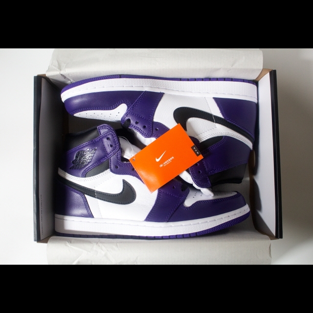 (GS) Jordan 1 Retro High OG Court Purple 2020 착용 스타일 - 3