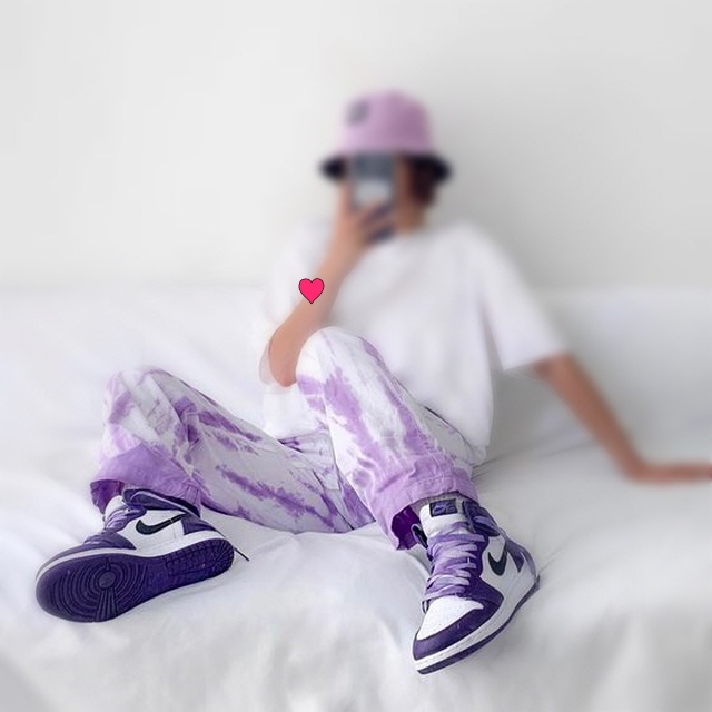 (GS) Jordan 1 Retro High OG Court Purple 2020 착용 스타일 - 4