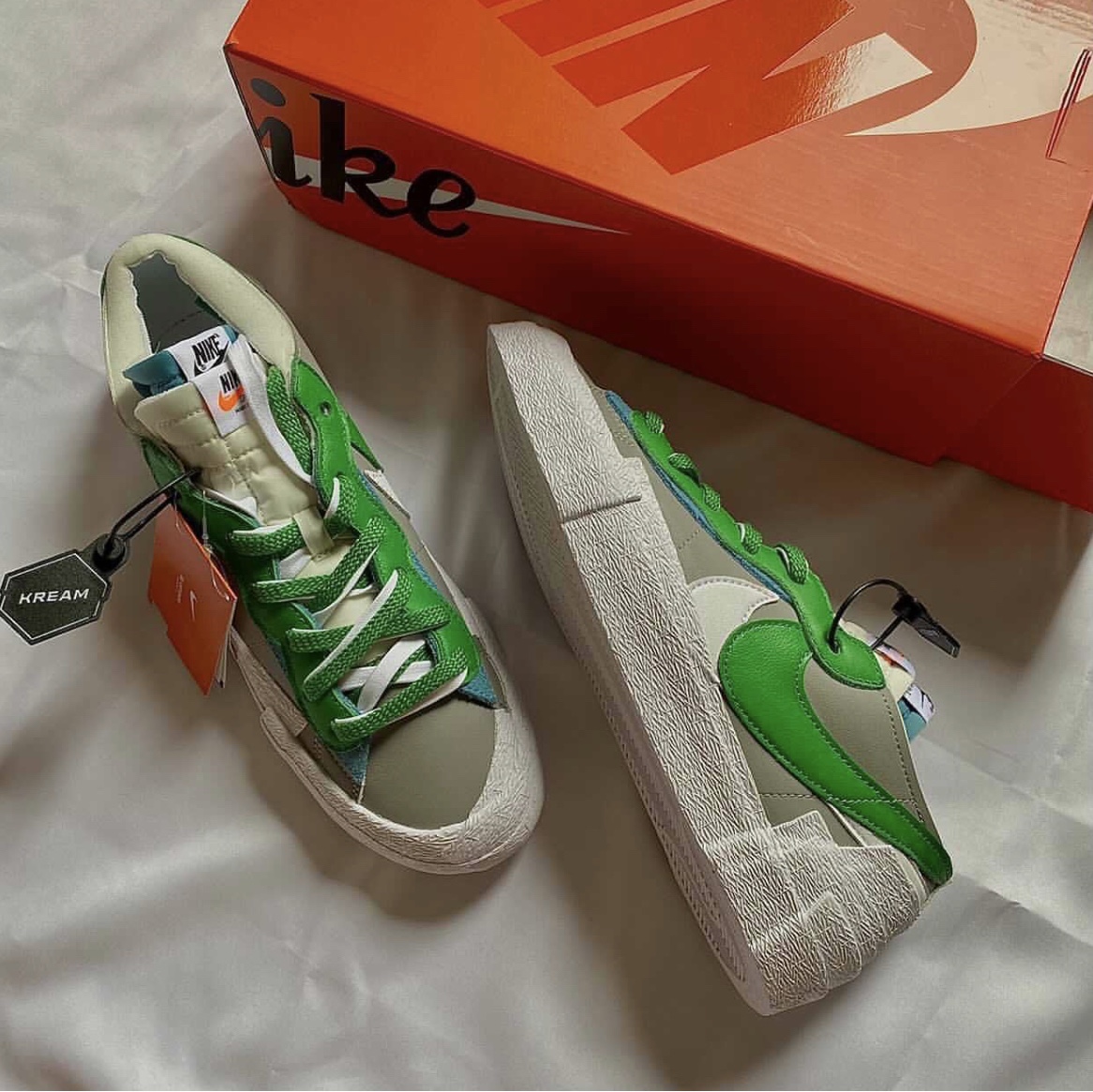 Nike x Sacai Blazer Low Classic Green 착용 스타일