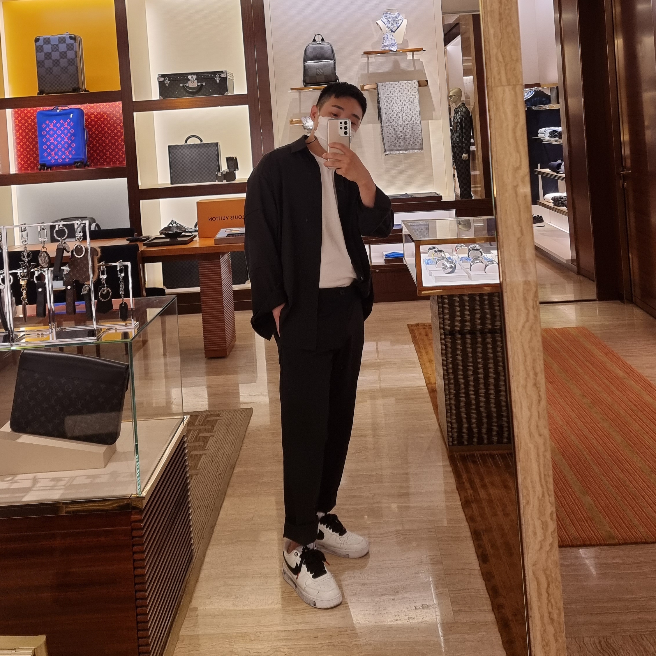 Nike x Peaceminusone Air Force 1 Low Para-Noise 2.0 착용 스타일