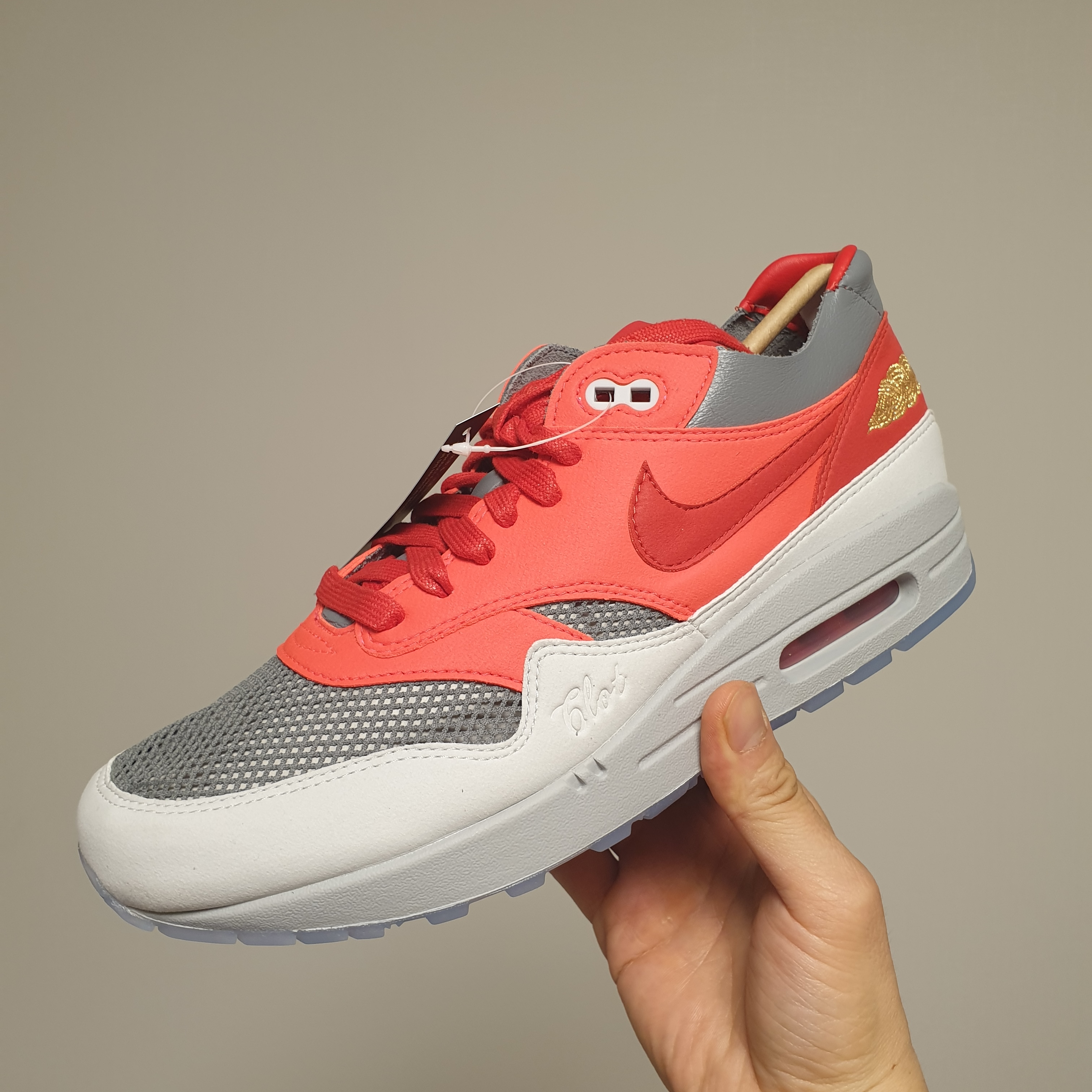 Nike x Clot Air Max 1 Solar Red 착용 스타일 - 1