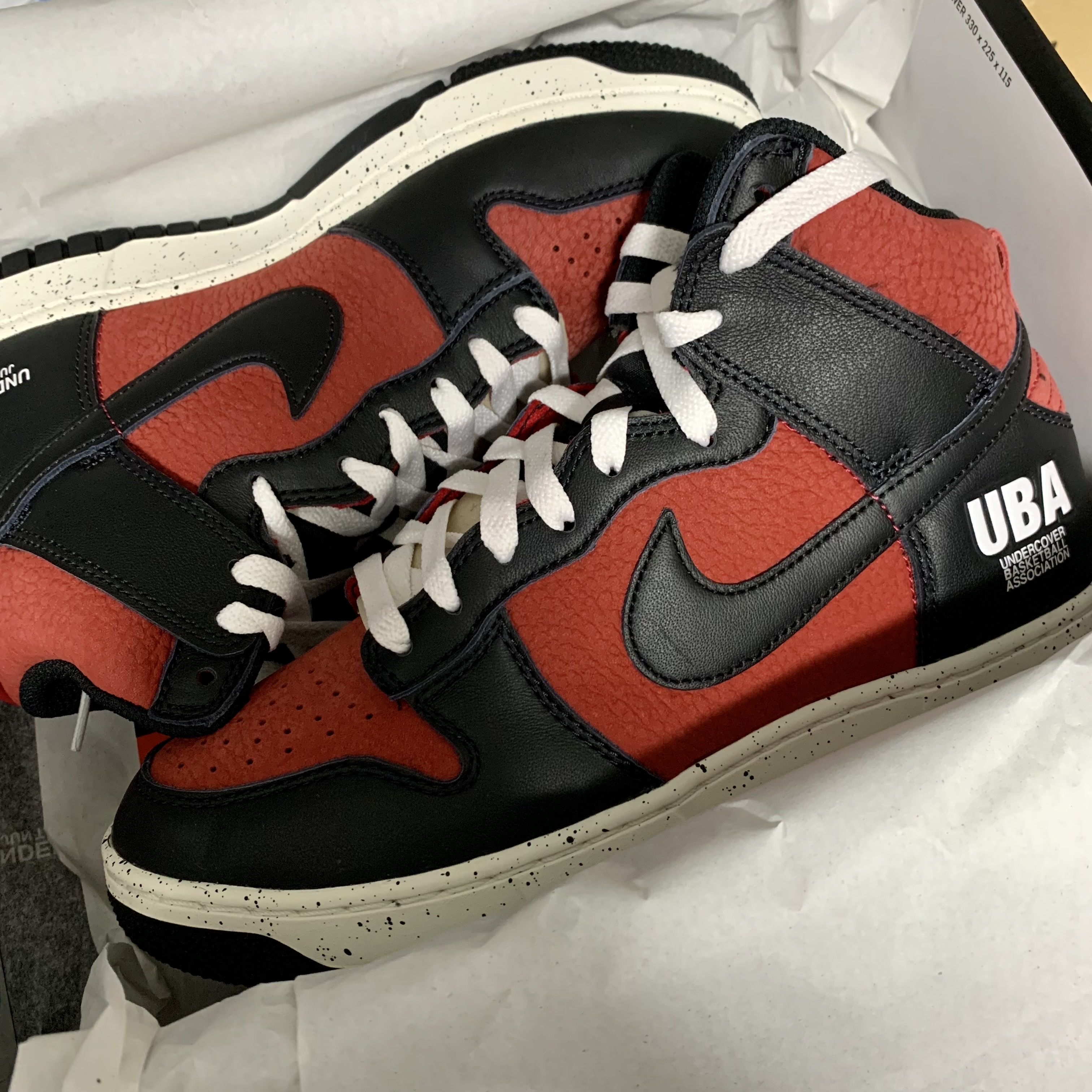 Nike x Undercover Dunk High 1985 Gym Red 착용 스타일 - 2