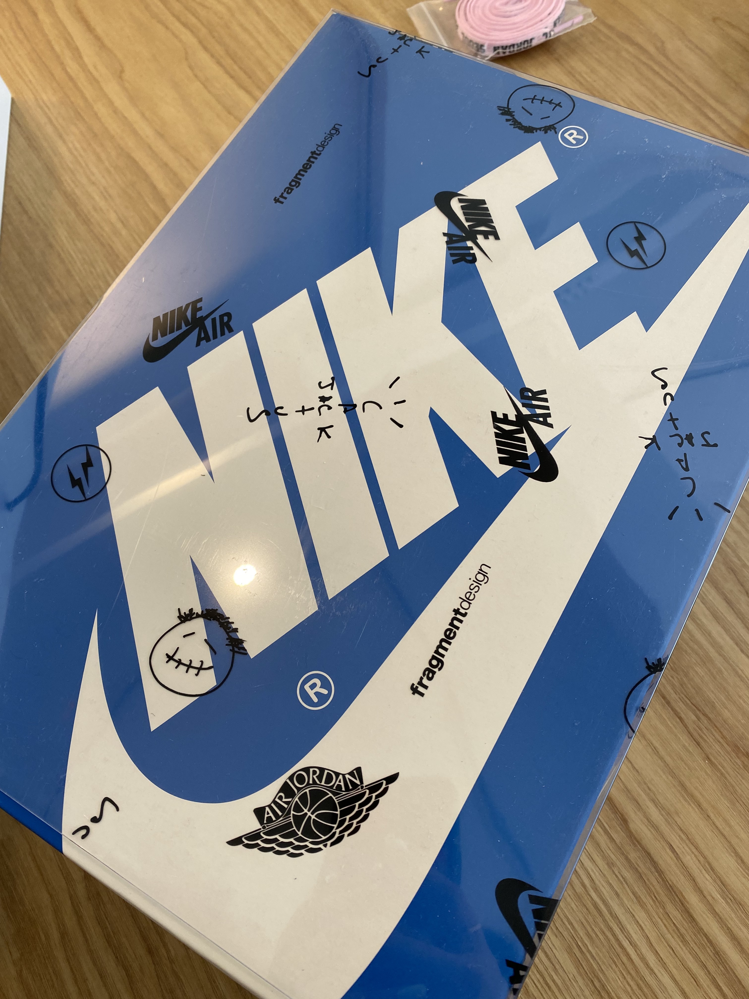 Jordan 1 x Travis Scott x Fragment Retro High OG SP Military Blue 착용 스타일 - 5