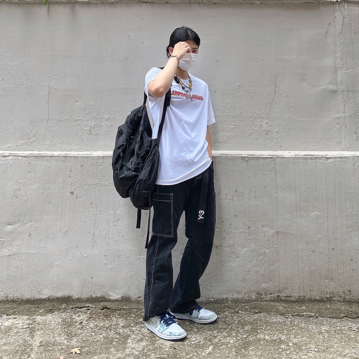 Jordan 1 Low SE Washed Denim 착용 스타일