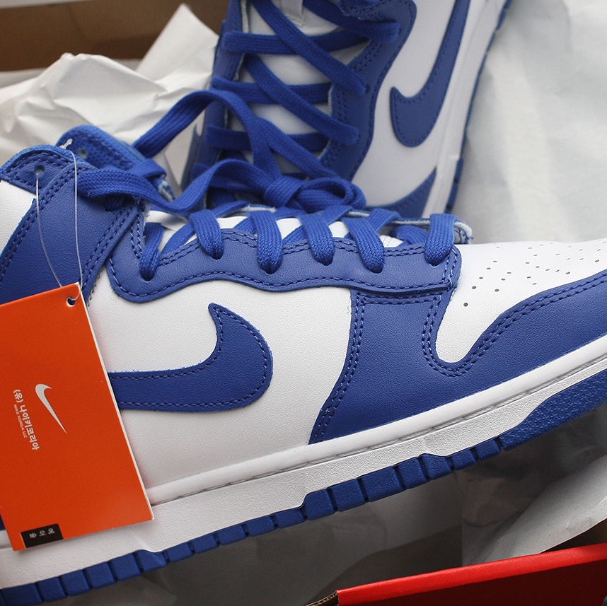Nike Dunk High Retro Game Royal 착용 스타일 - 4