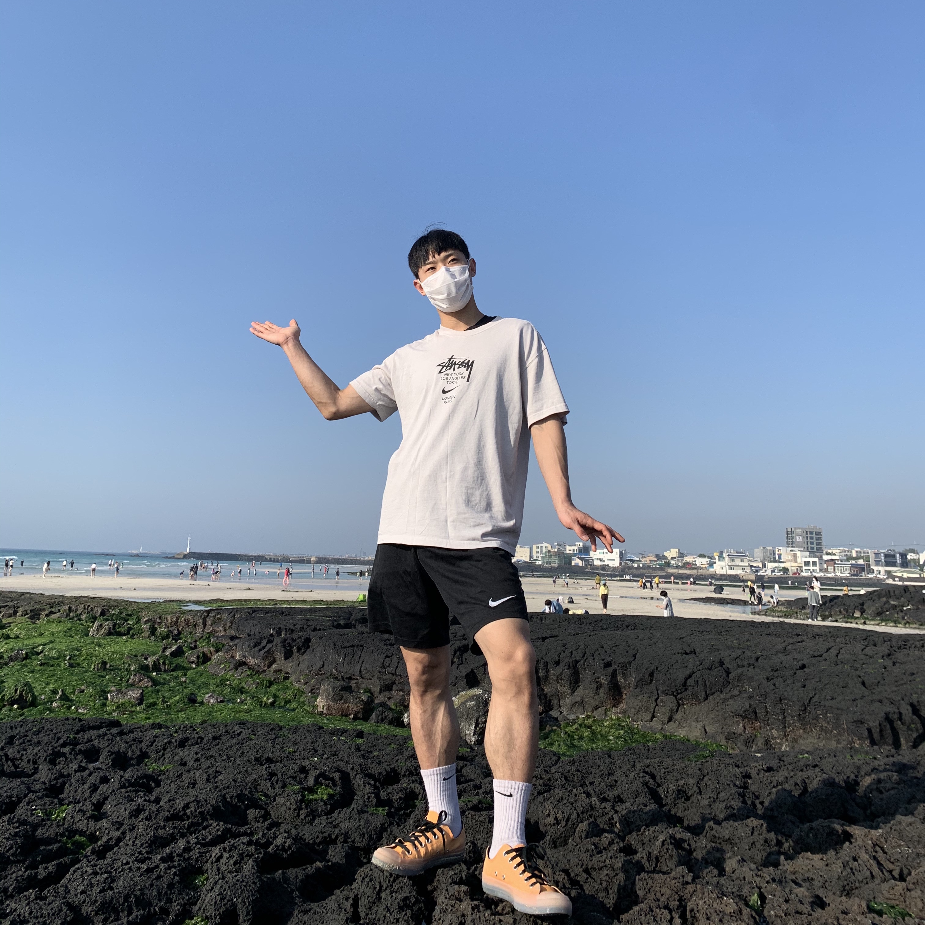 Nike x Stussy WT T-Shirt White - US/EU 착용 스타일