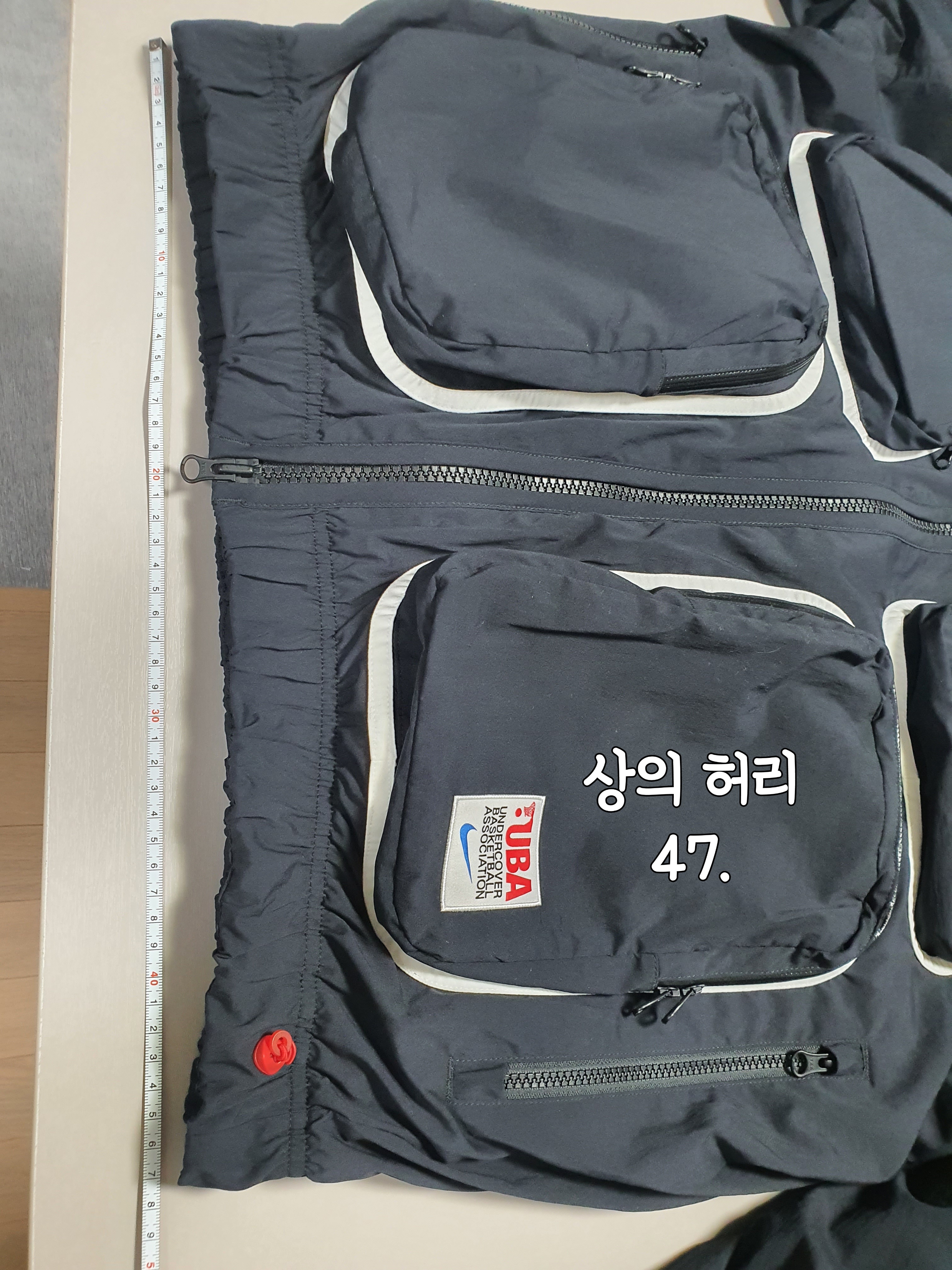 Nike x Undercover NRG Track Suit Black - Asia, Jordan 1 Low Dark Powder Blue 착용 스타일 - 3