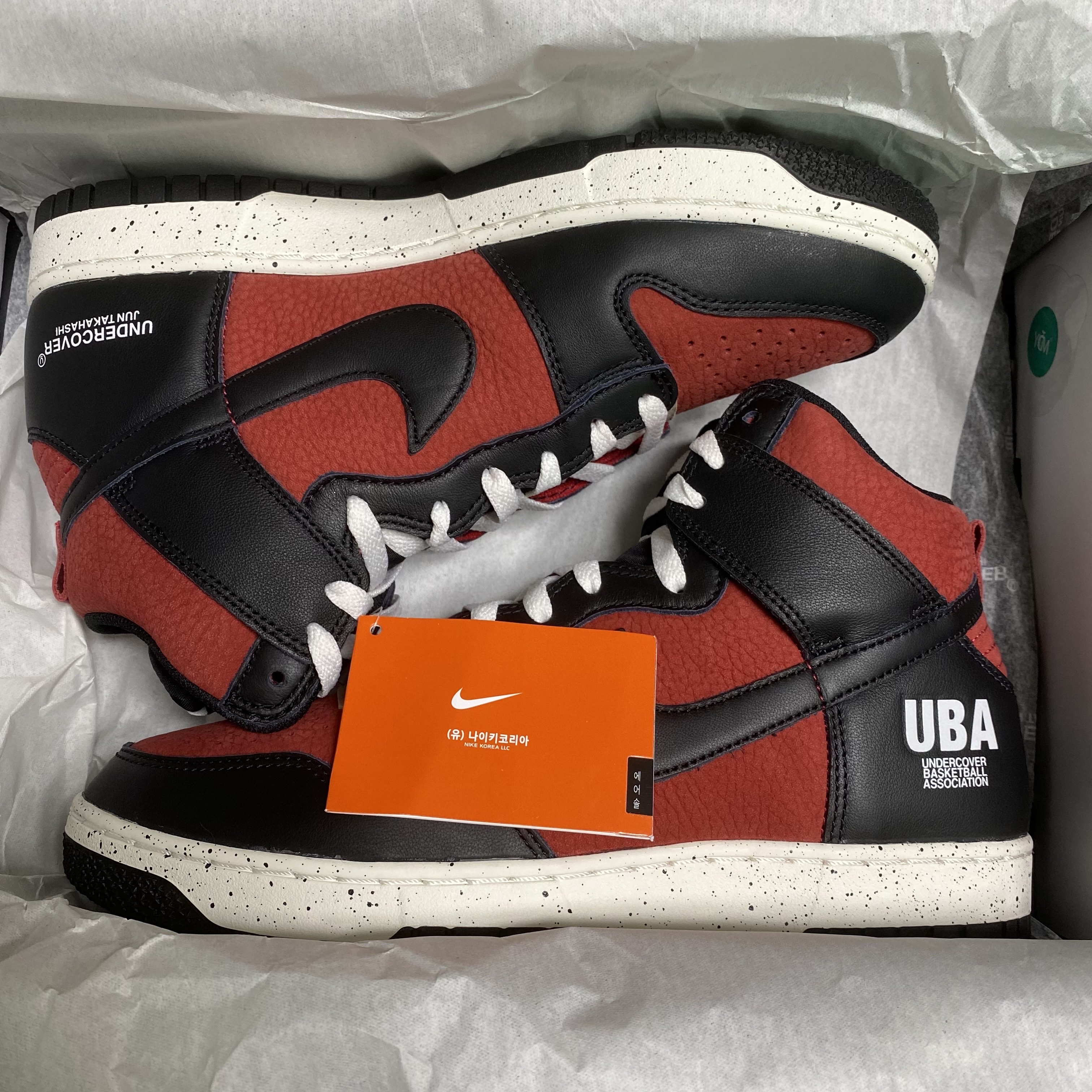 Nike x Undercover Dunk High 1985 Gym Red 착용 스타일 - 2