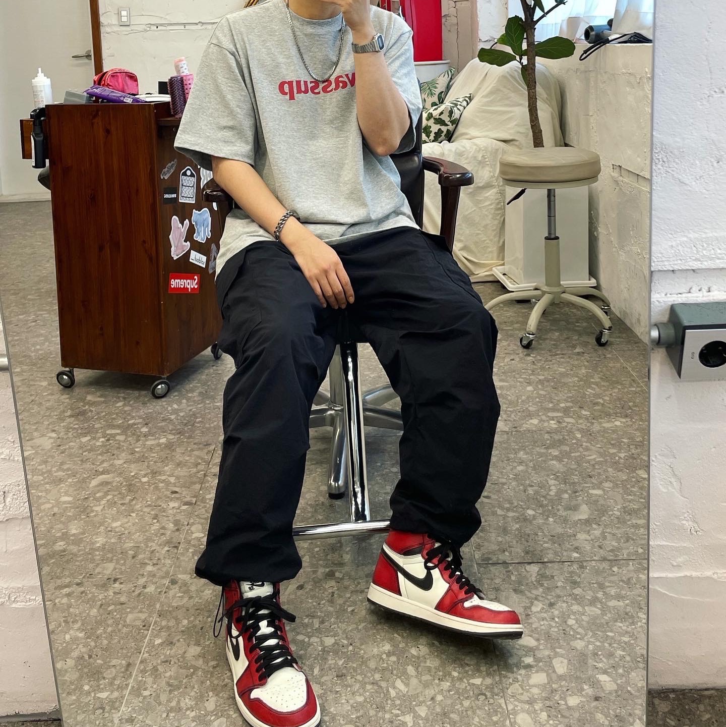 Jordan 1 Retro High OG Defiant SB LA to Chicago 착용 스타일