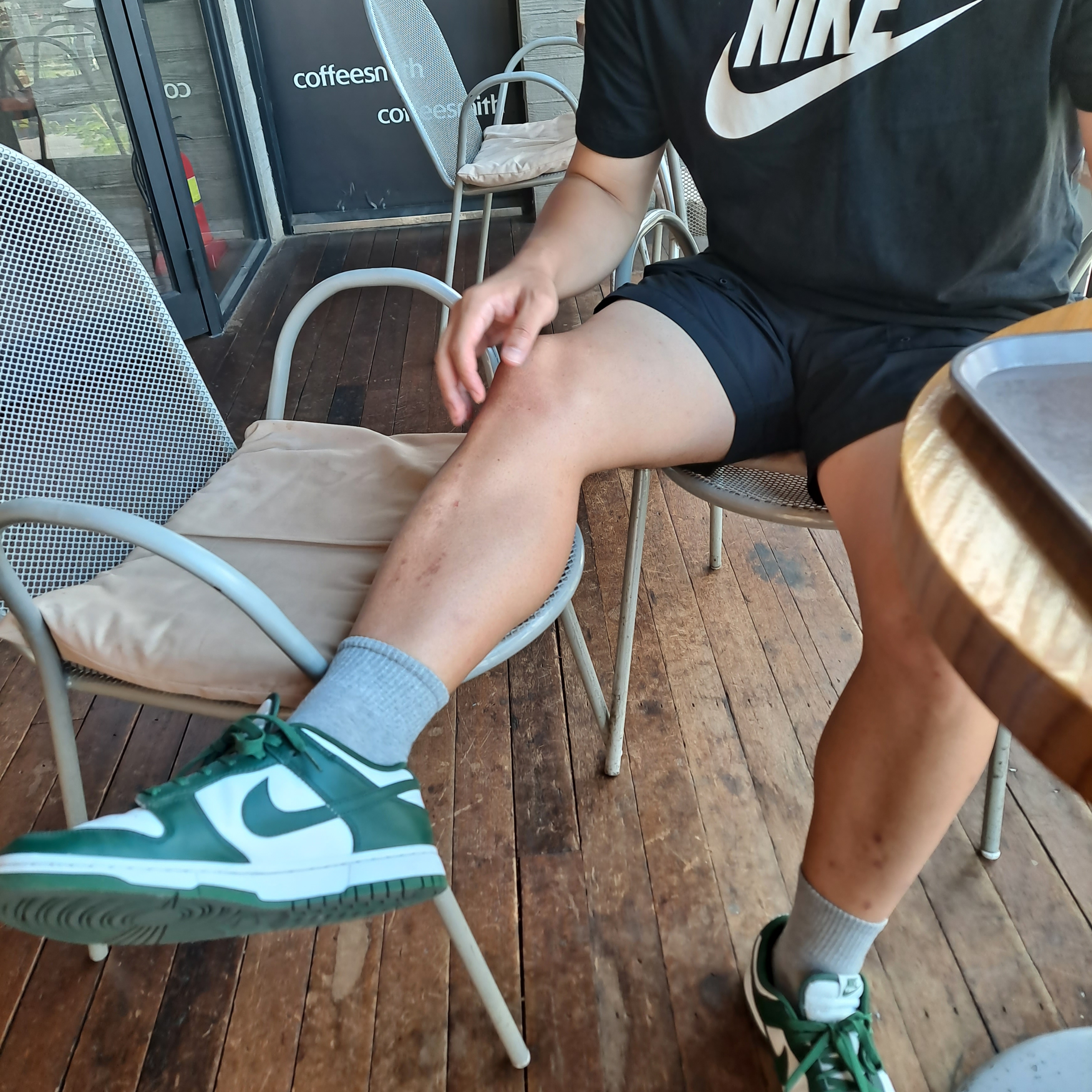 Nike Dunk Low Retro Varsity Green 착용 스타일