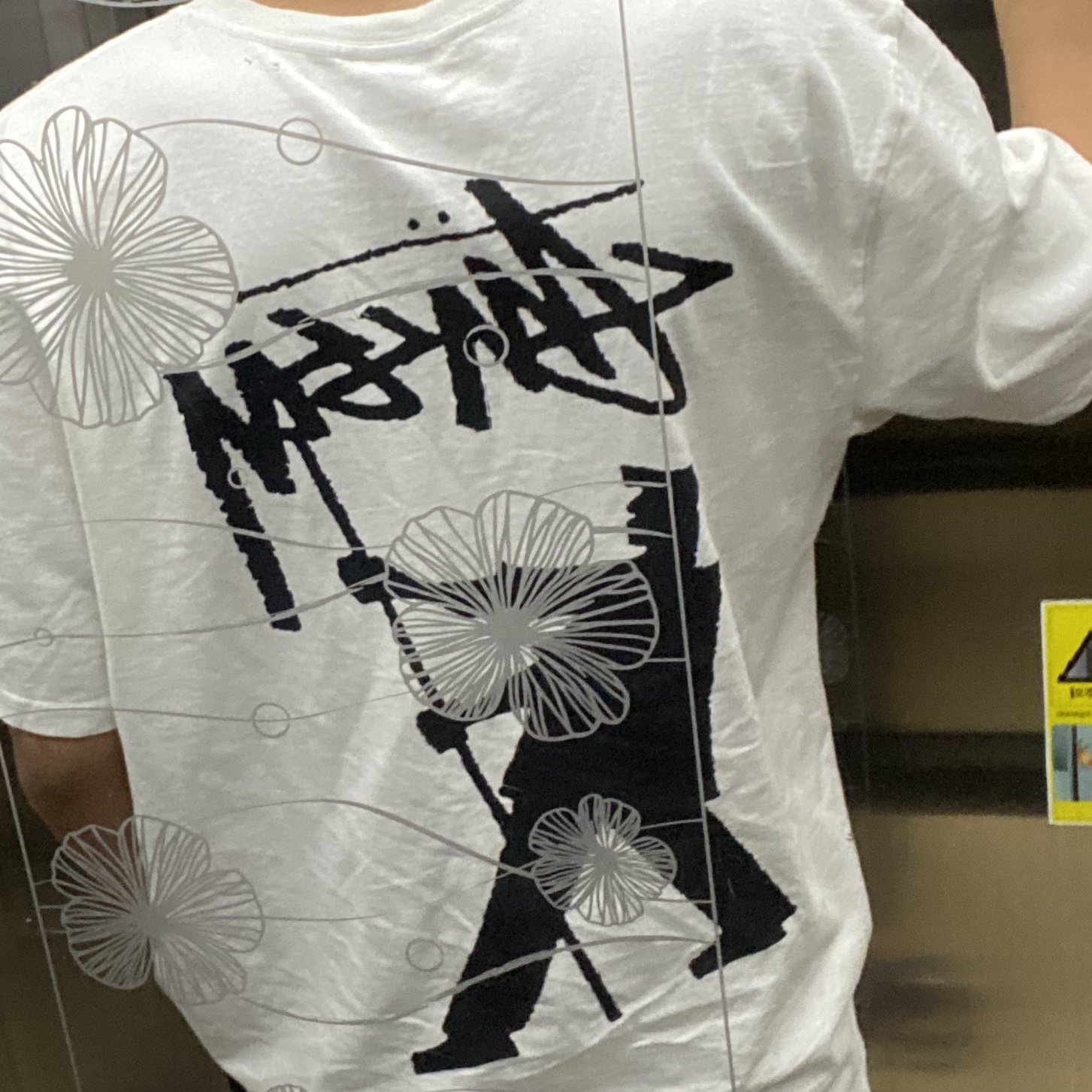 Stussy Painter Dyed T-Shirt Natural 착용 스타일 - 1