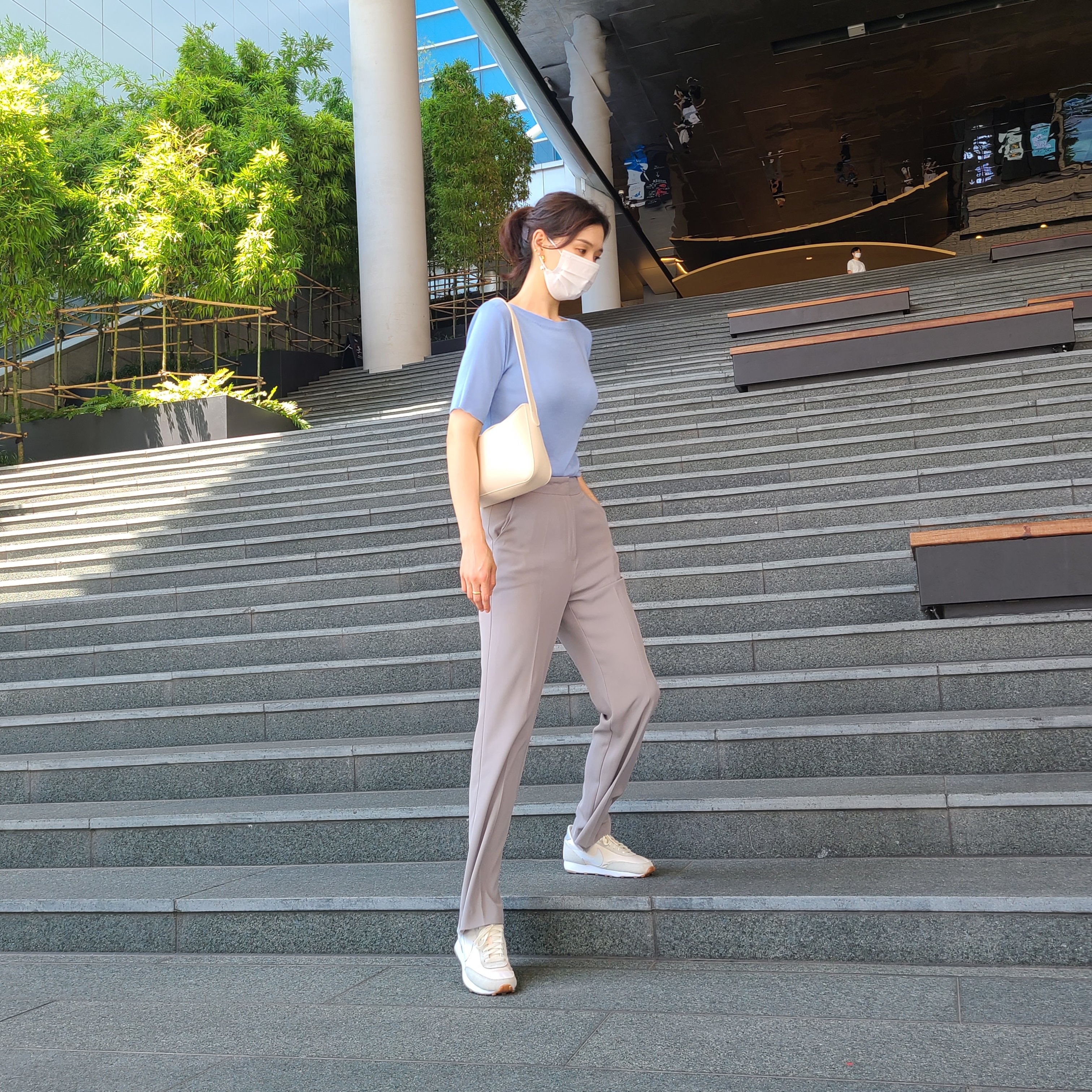 (W) Nike Daybreak Summit White 착용 스타일 - 1