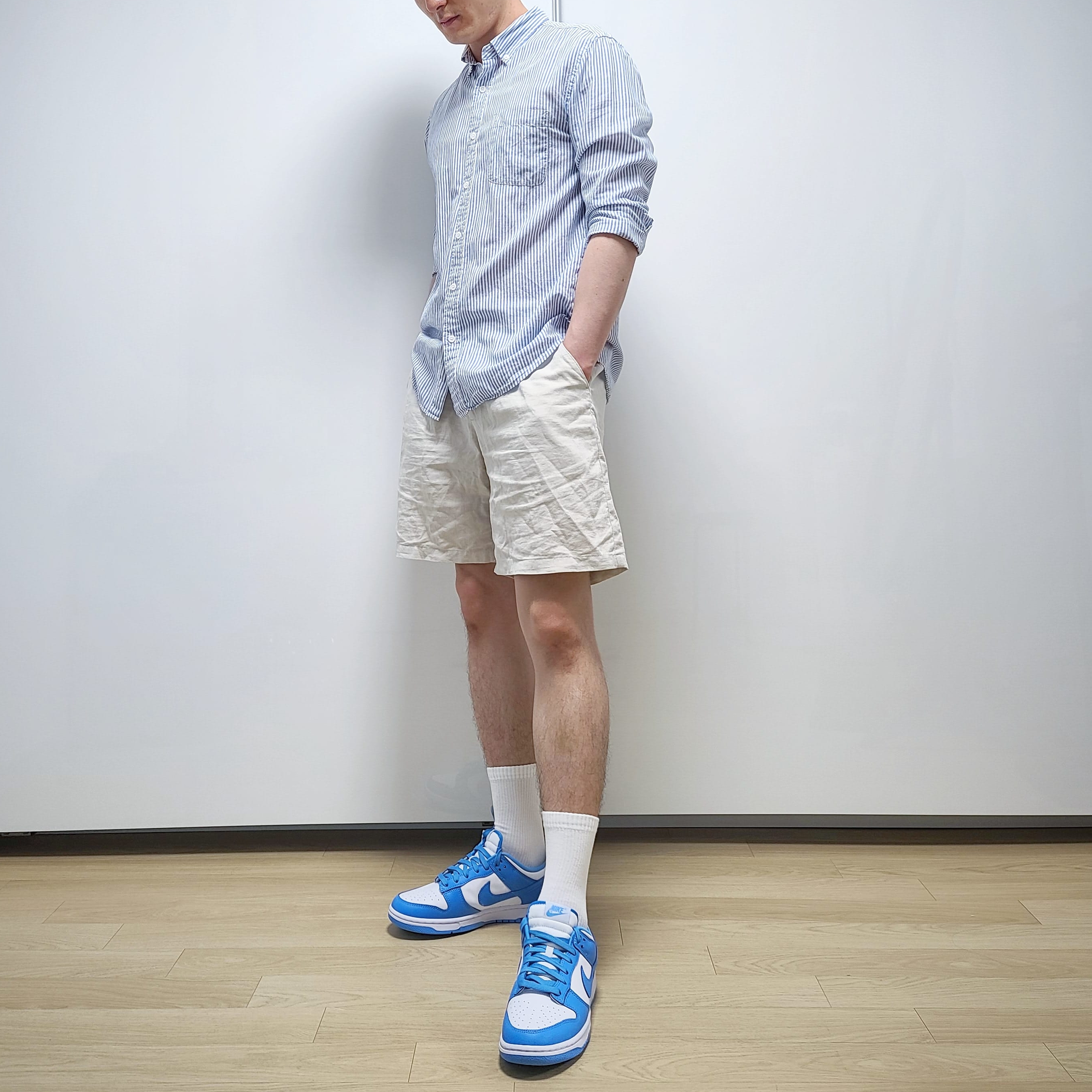 Nike Dunk Low Retro University Blue 착용 스타일