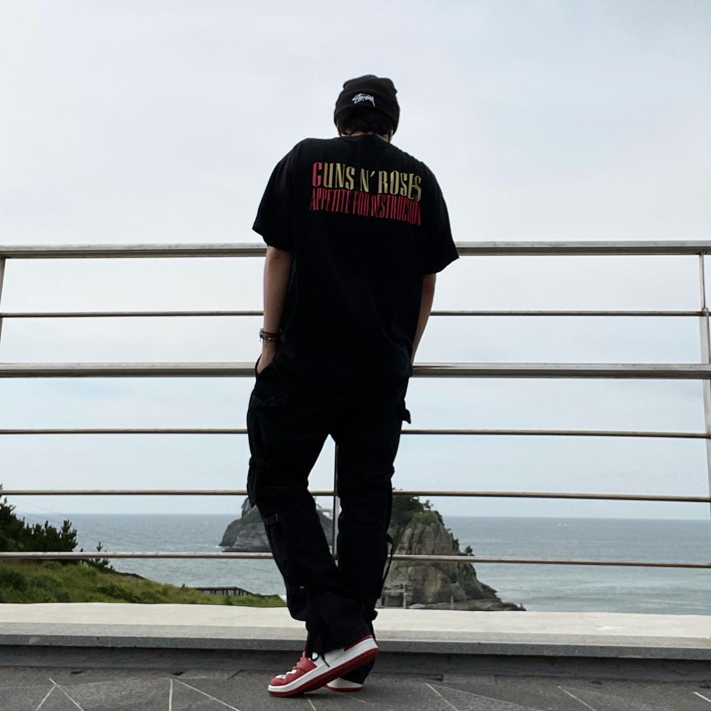 Nike x Stussy Cuff Beanie Black, Jordan 1 Retro High OG Chicago 2015 착용 스타일 - 2