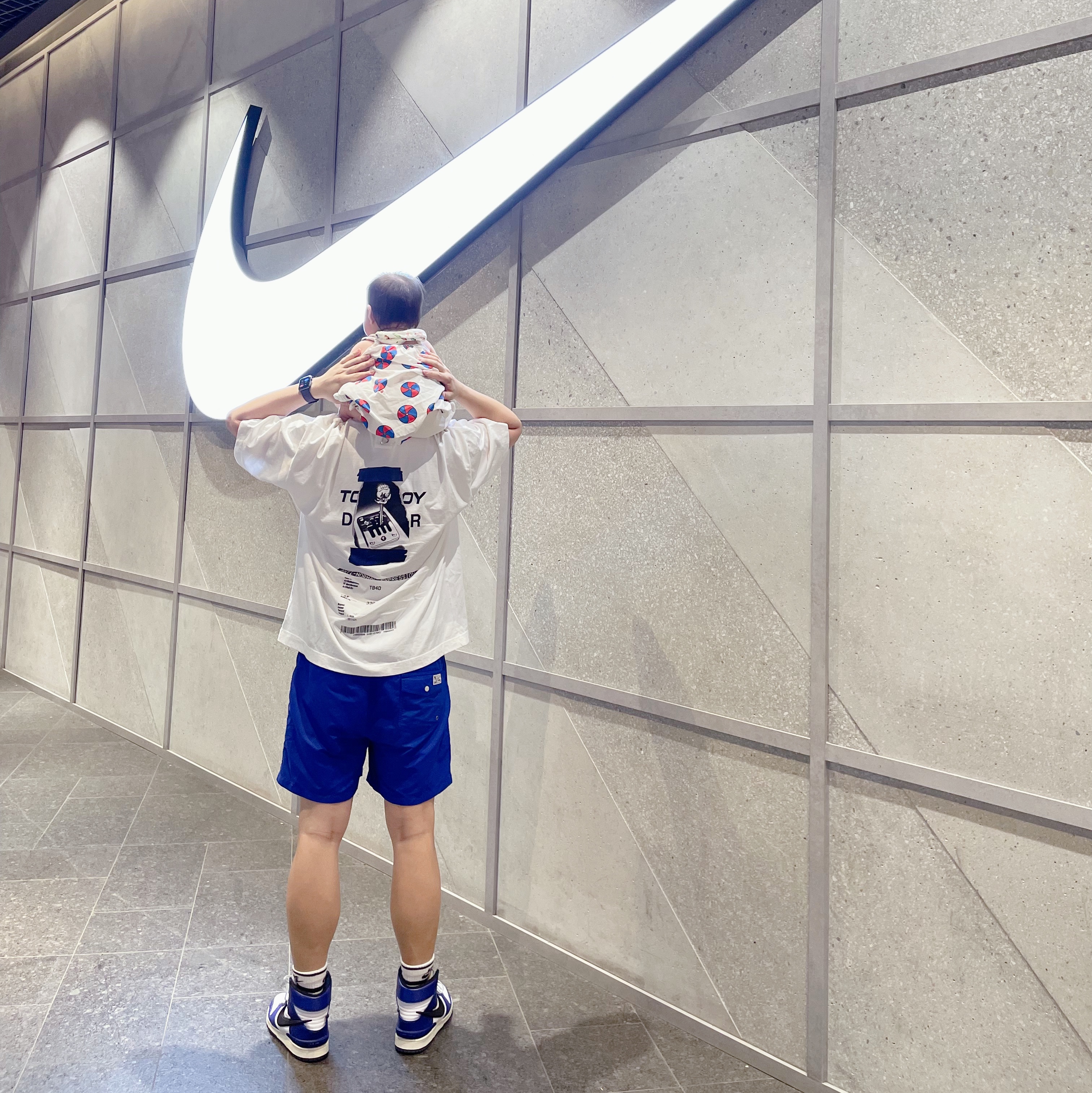 Nike x Ambush Dunk High Deep Royal Blue 착용 스타일