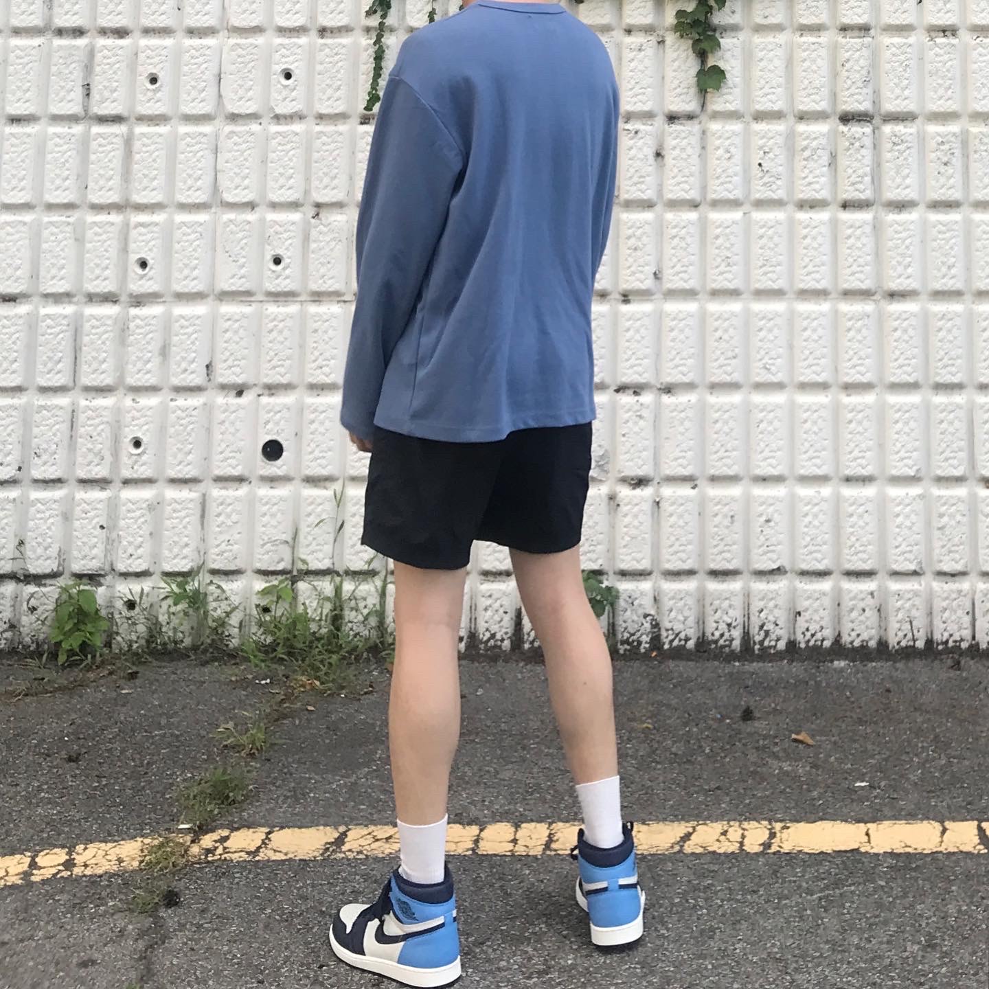 Jordan 1 Retro High Obsidian UNC 착용 스타일 - 2