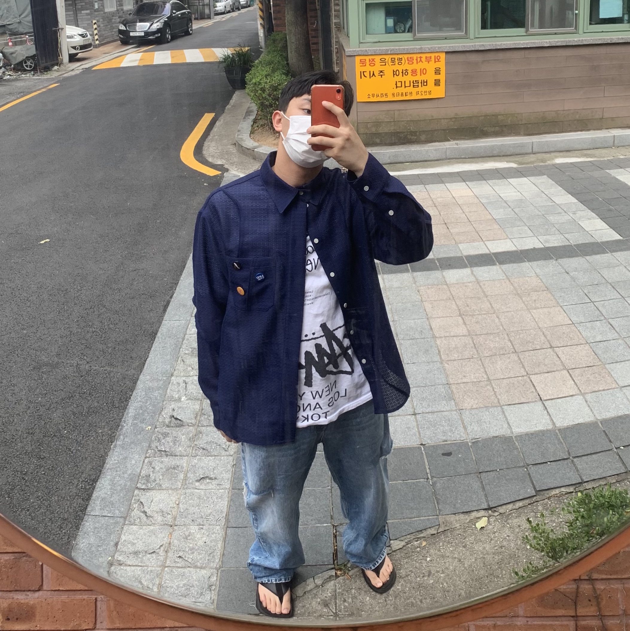 Stussy x Takahiromiyashita The Soloist 40 WT T-Shirt 착용 스타일 - 2