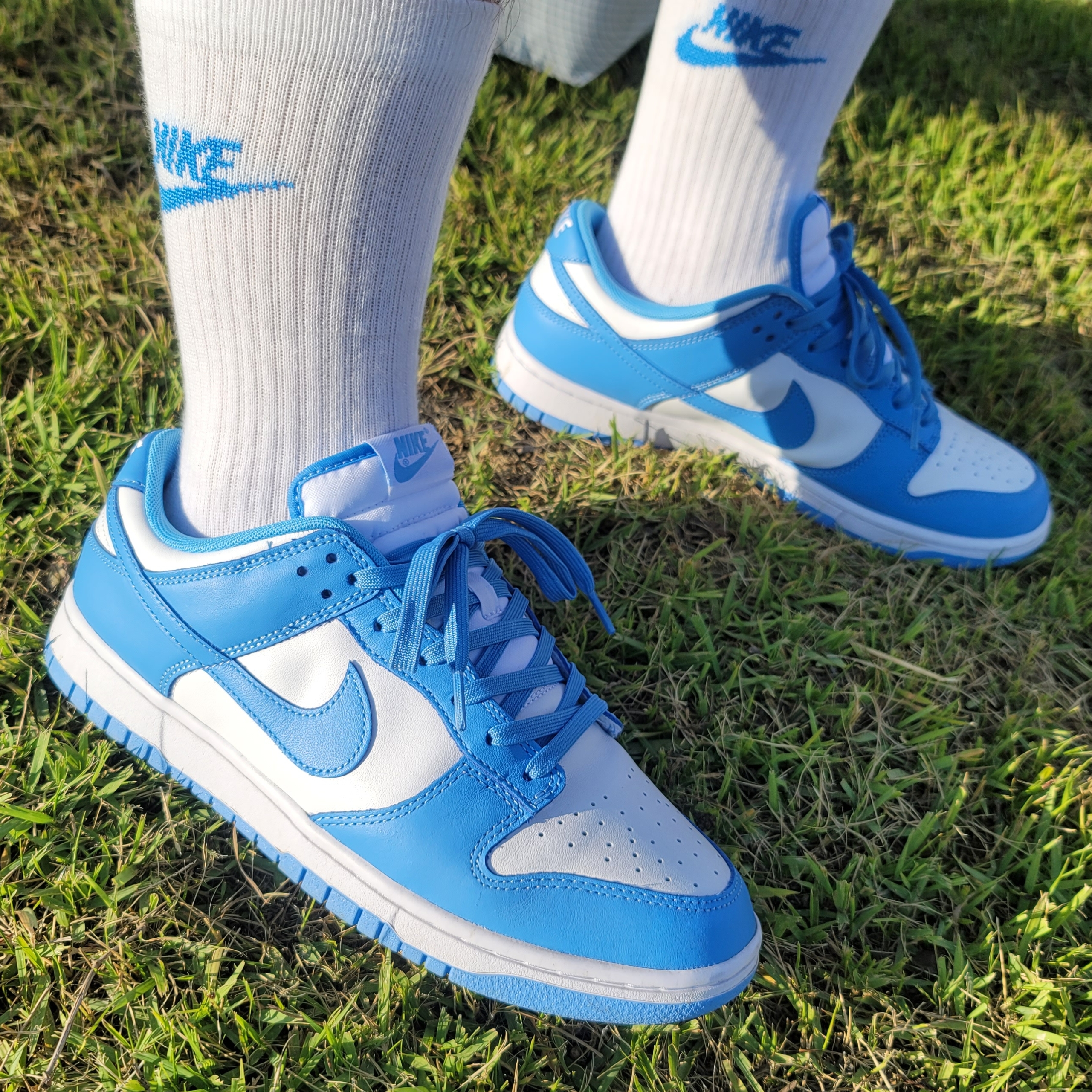 Nike Dunk Low Retro University Blue 착용 스타일