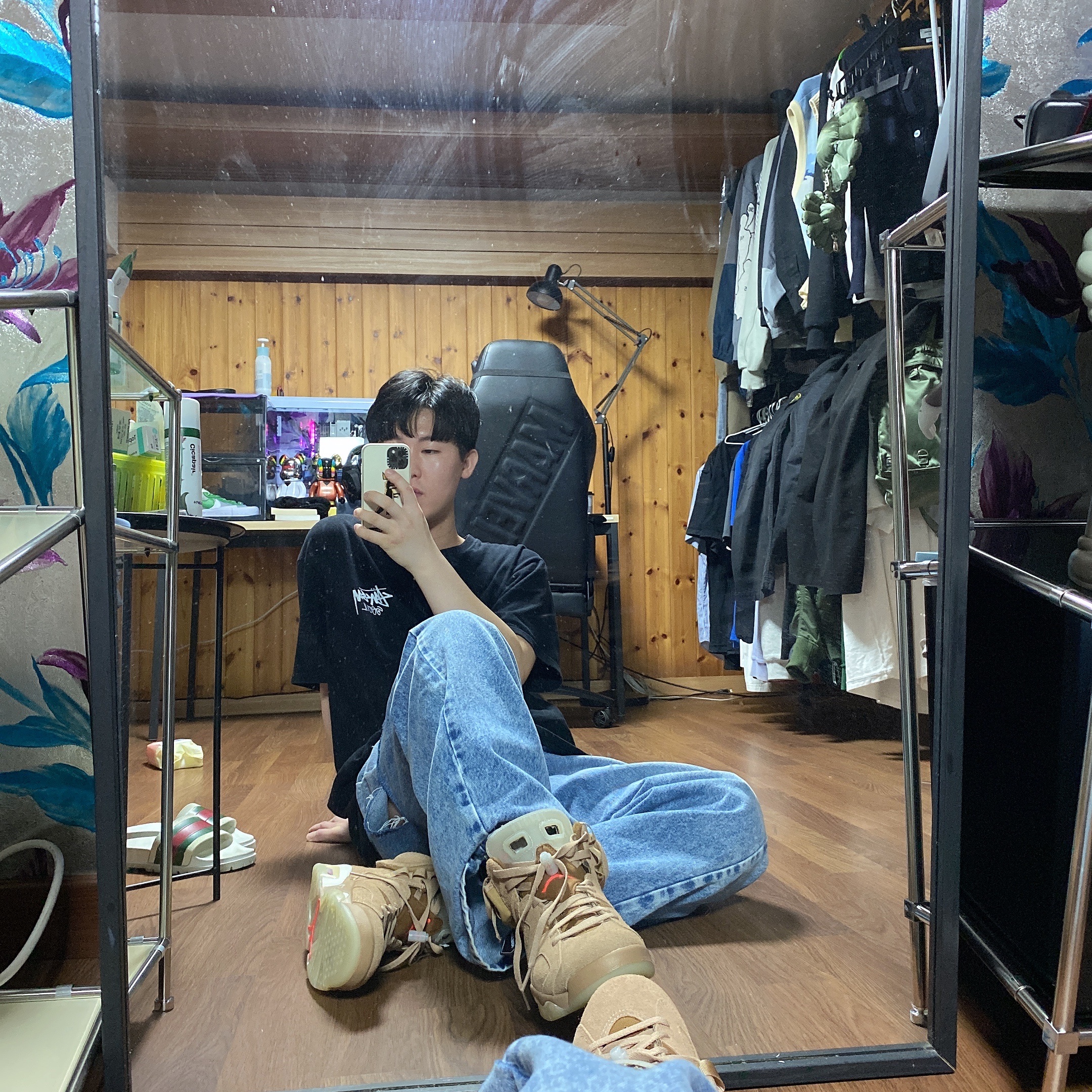 Jordan 6 x Travis Scott Retro SP British Khaki 착용 스타일