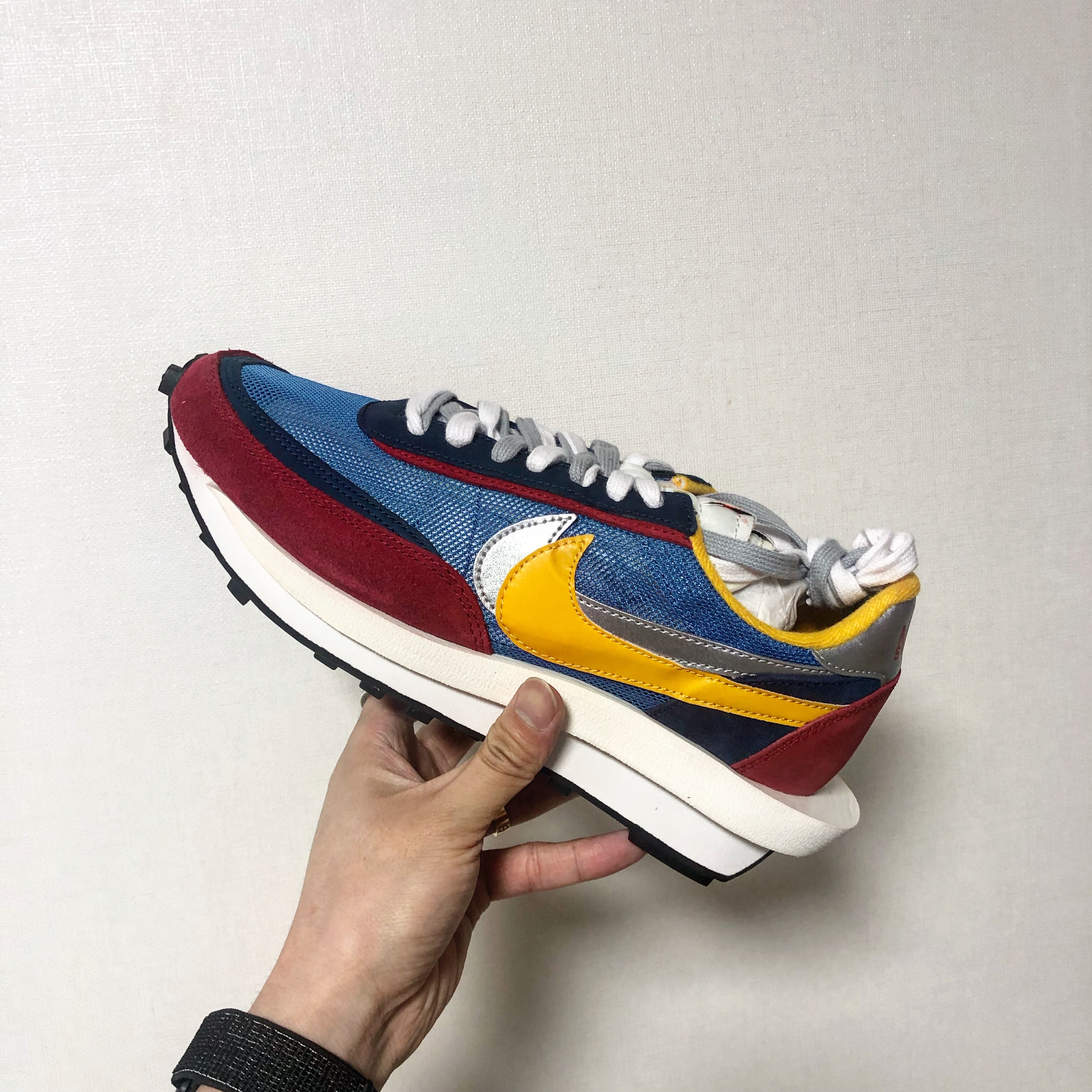 Nike x Sacai LDWaffle Blue Multi 착용 스타일