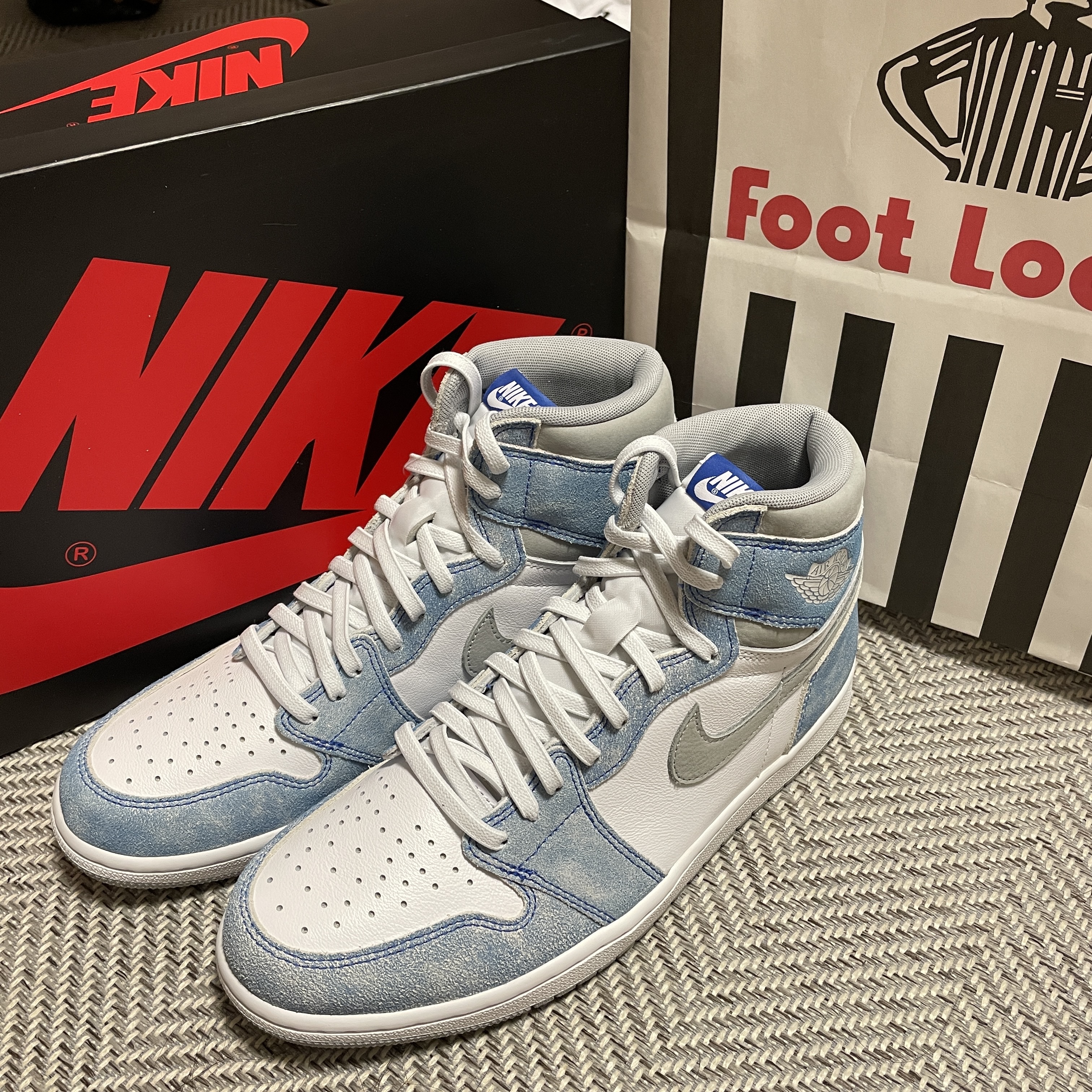 Jordan 1 Retro High OG Hyper Royal, (GS) Jordan 1 Retro High OG Hyper Royal 착용 스타일