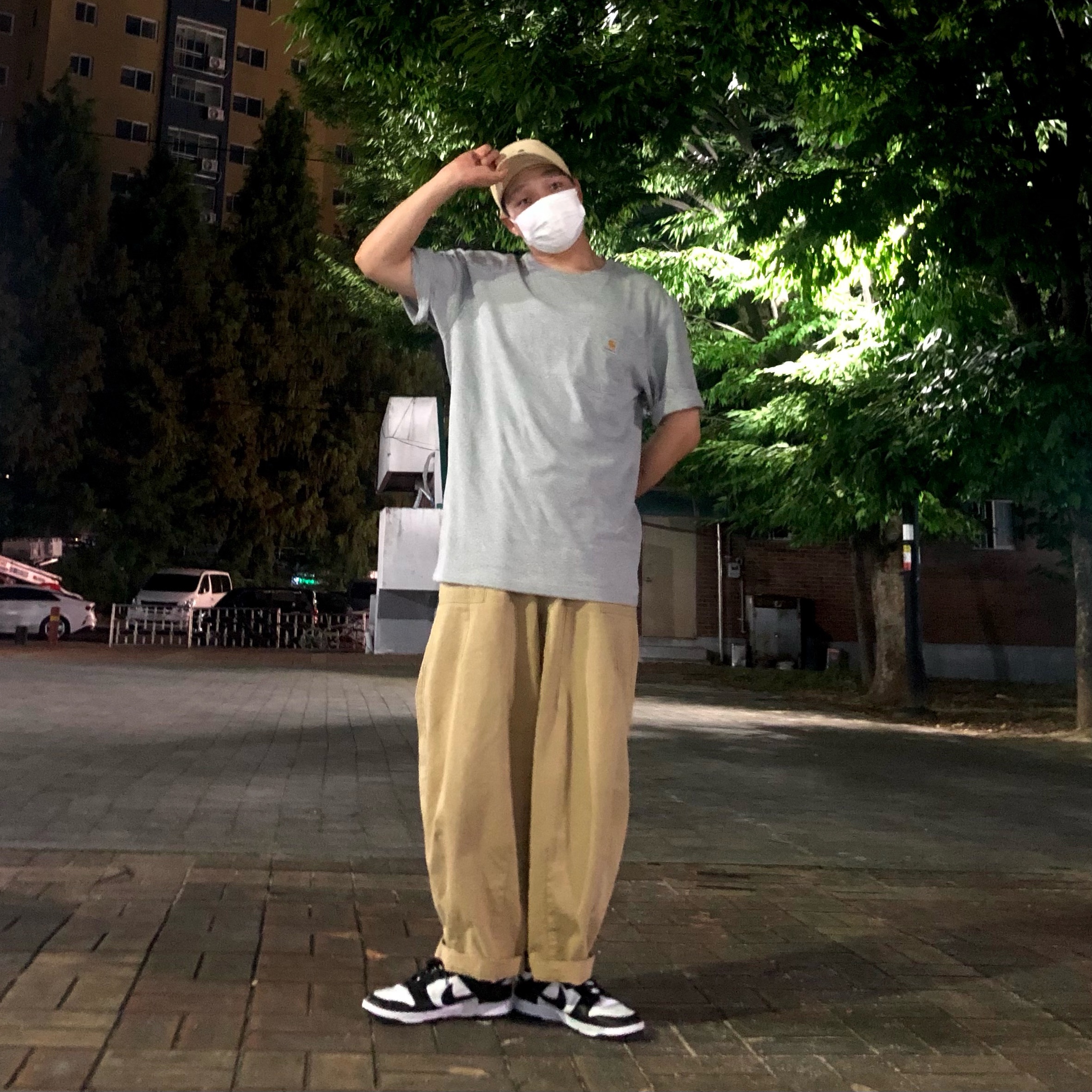 Nike Dunk Low Retro Black 착용 스타일